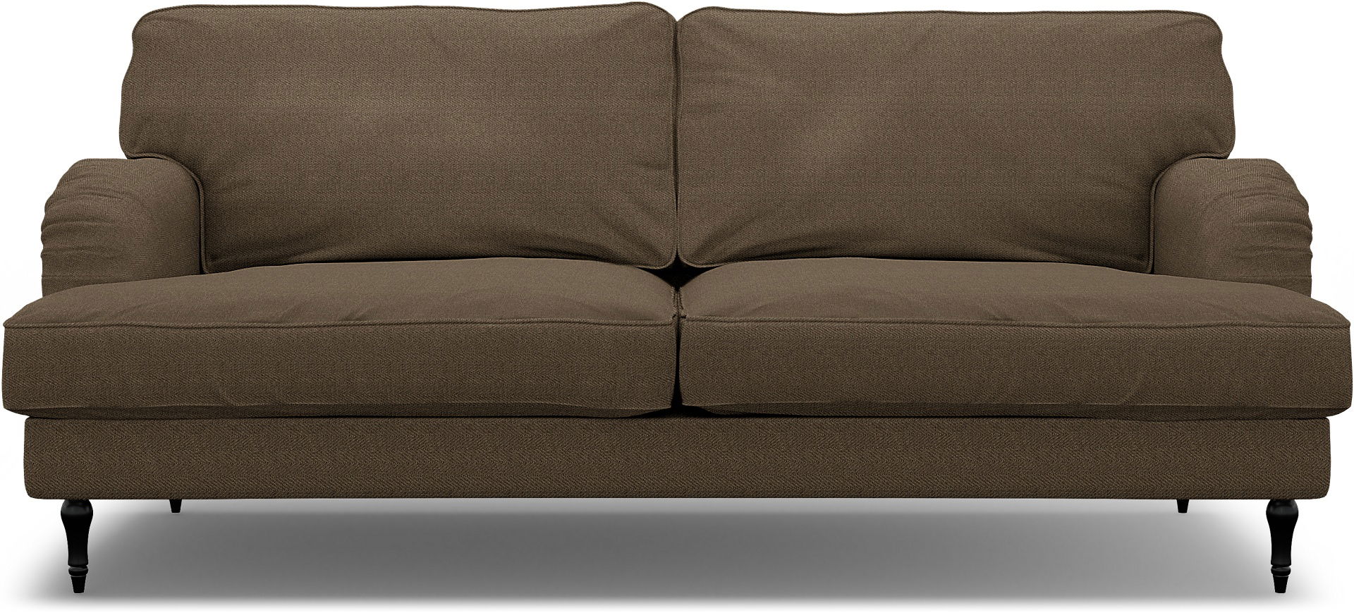 IKEA - Stocksund 3 Seater Sofa Cover, Dark Taupe, Bouclé & Texture - Bemz