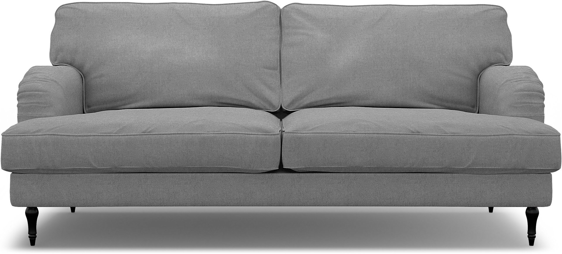 IKEA - Stocksund 3 Seater Sofa Cover, Graphite, Linen - Bemz
