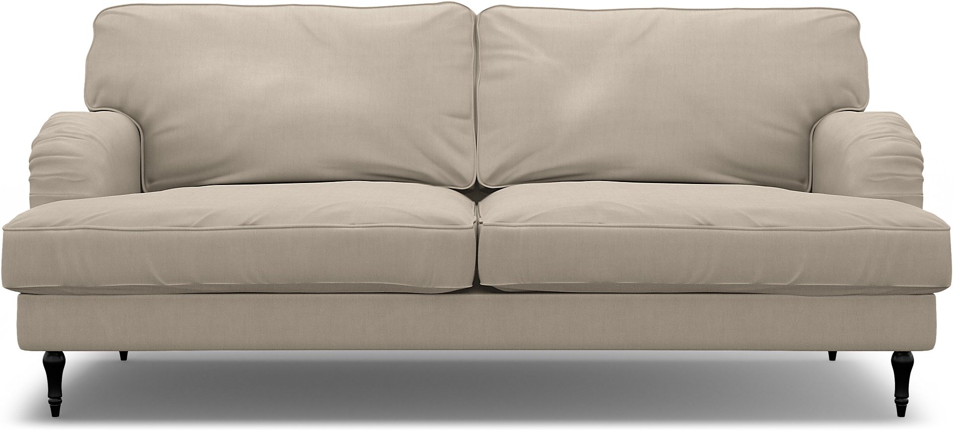 IKEA - Stocksund 3 Seater Sofa Cover, Parchment, Linen - Bemz