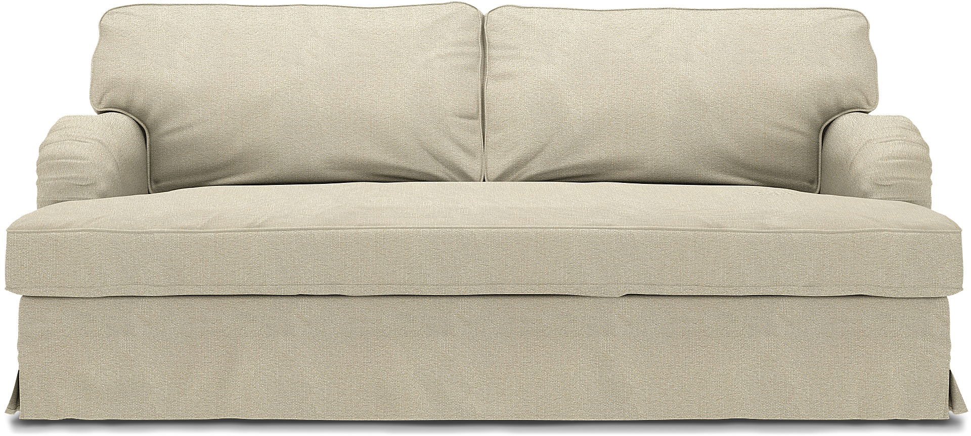 Stocksund 3 Seater Sofa Cover, Cream, Bouclé & Texture - Bemz