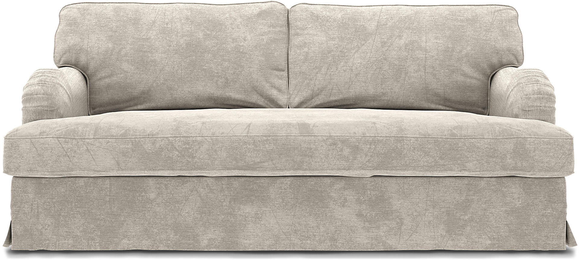 Stocksund 3 Seater Sofa Cover, Natural White, Velvet - Bemz