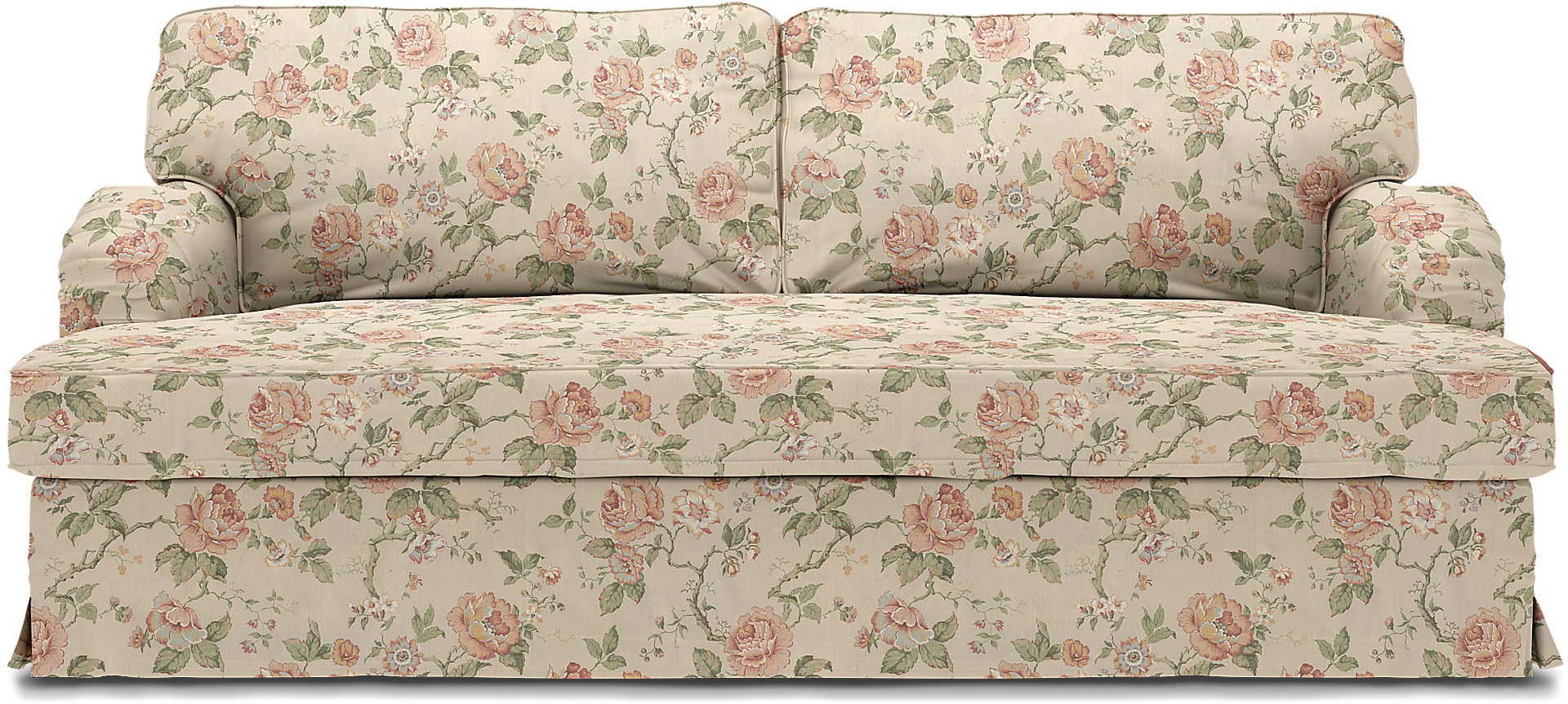 Stocksund 3 Seater Sofa Cover, Rosenträd Light, BEMZ x BORÅSTAPETER COLLECTION - Bemz