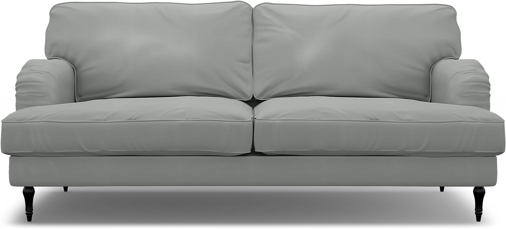 IKEA - Stocksund 3 Seater Sofa Cover, Silver Grey, Cotton - Bemz