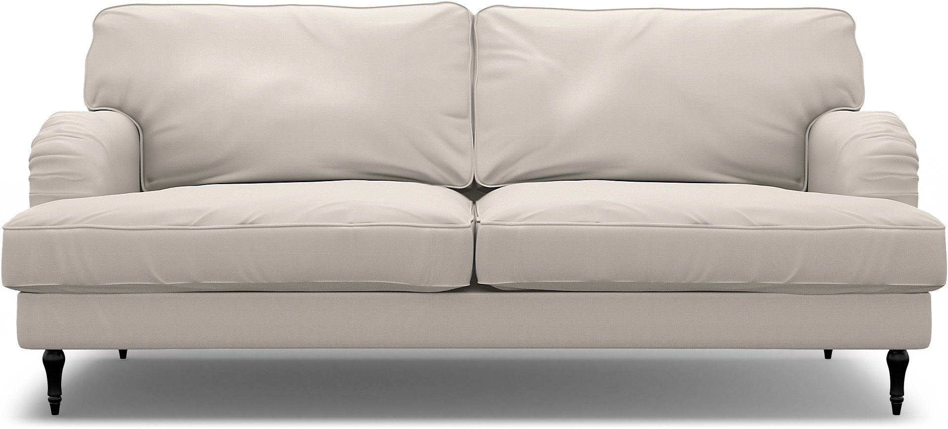 IKEA - Stocksund 3 Seater Sofa Cover, Soft White, Cotton - Bemz