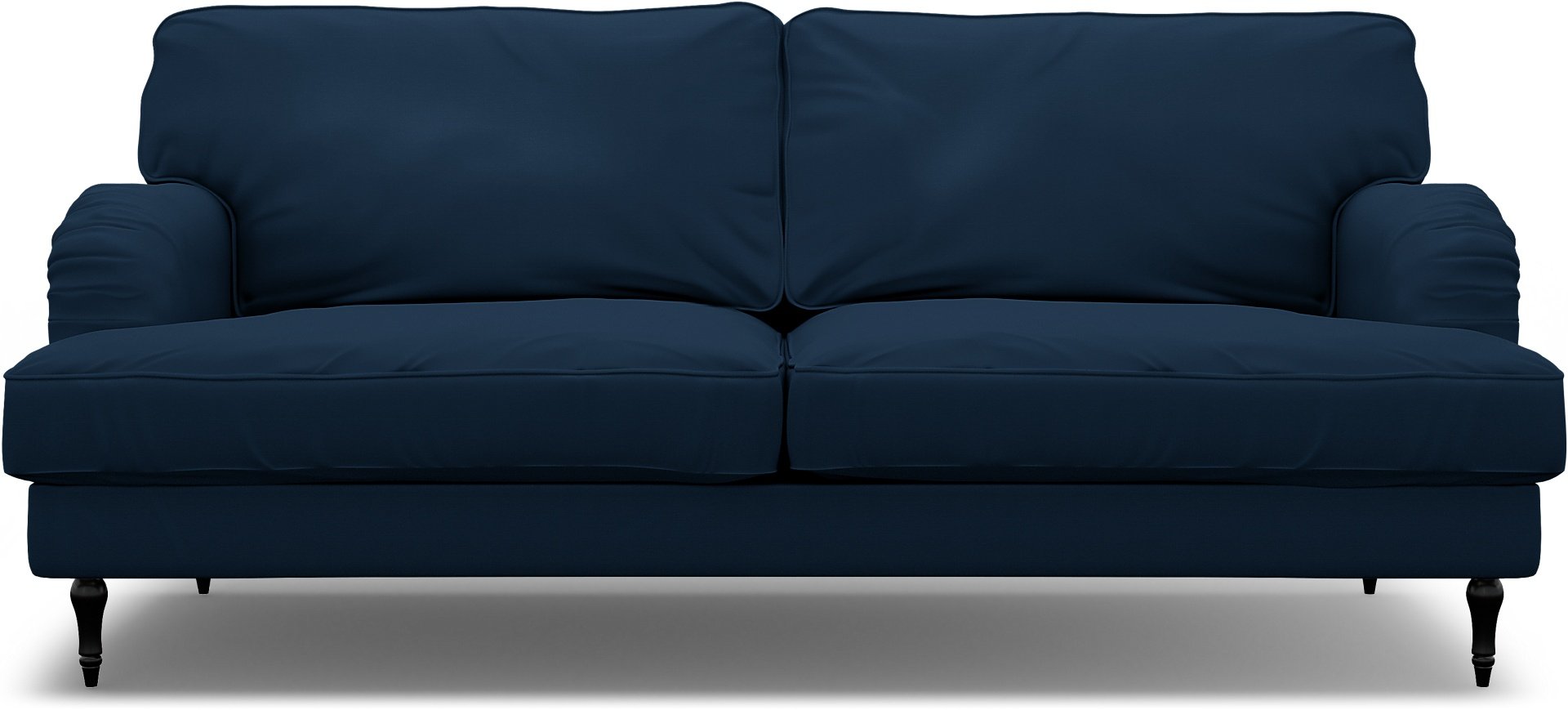 IKEA - Stocksund 3 Seater Sofa Cover, Deep Navy Blue, Cotton - Bemz