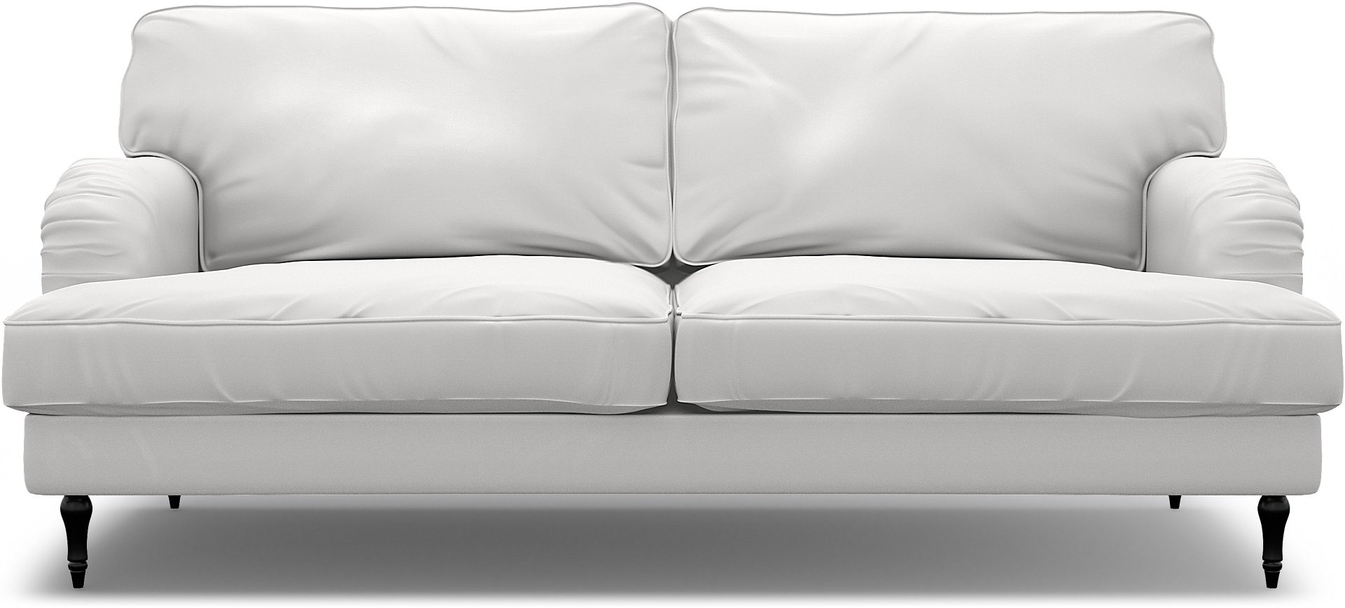 IKEA - Stocksund 3 Seater Sofa Cover, Absolute White, Cotton - Bemz