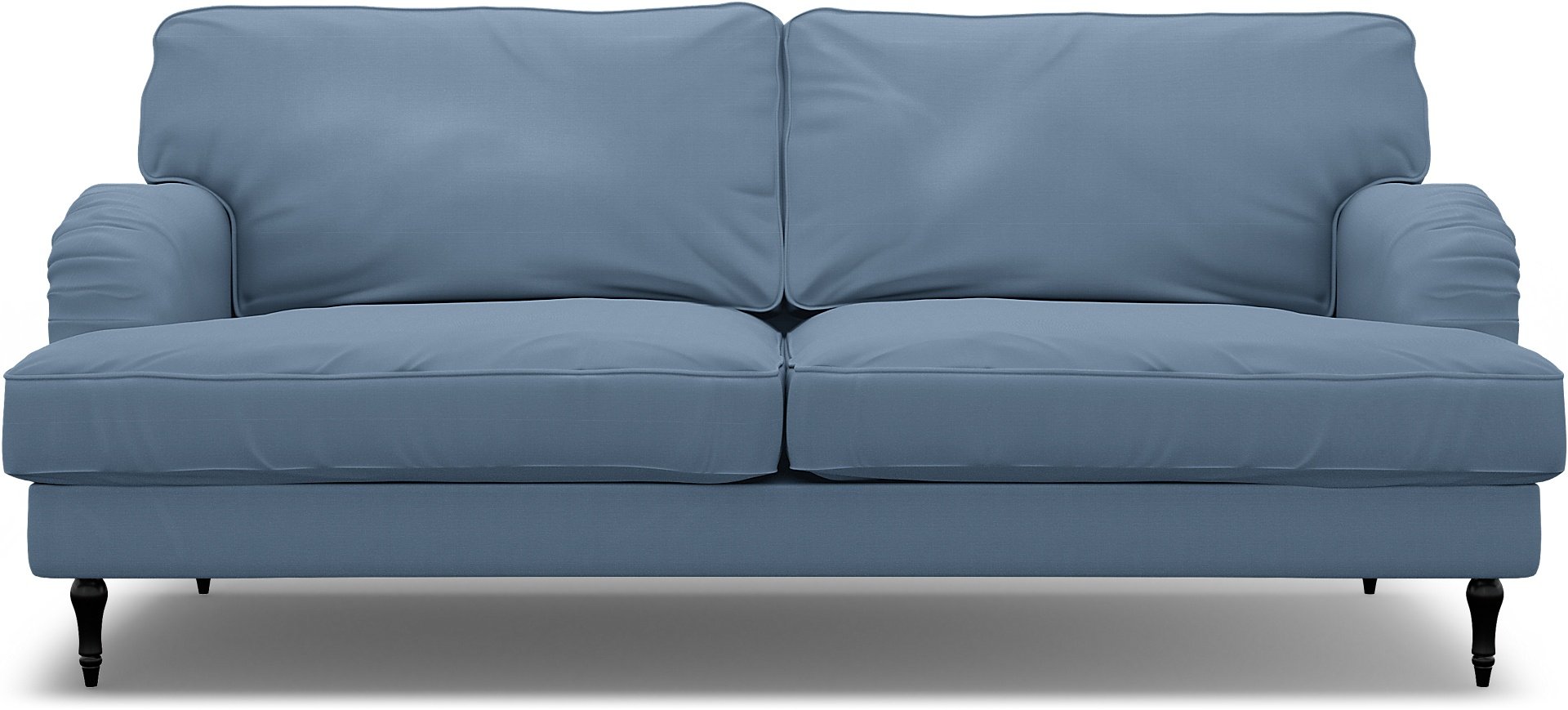 IKEA - Stocksund 3 Seater Sofa Cover, Dusty Blue, Cotton - Bemz