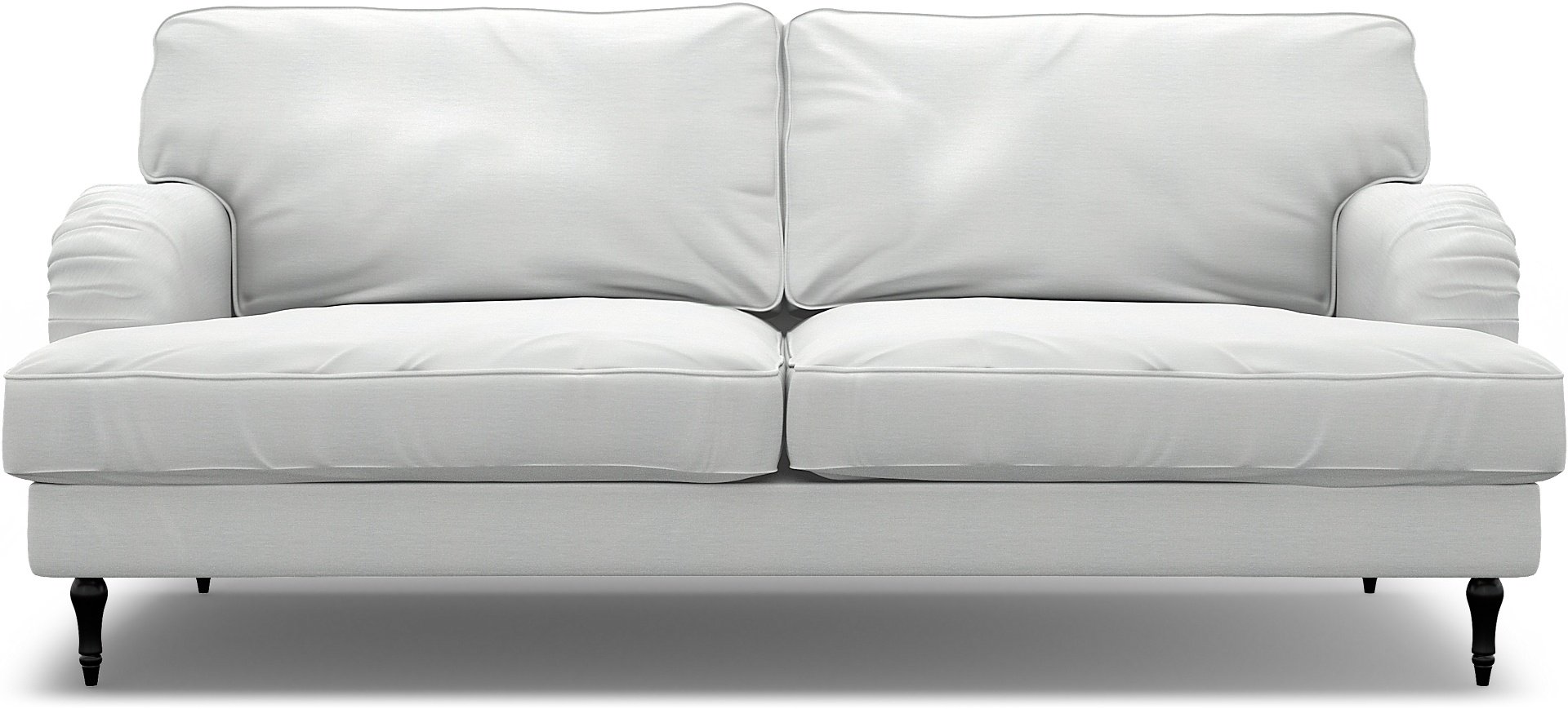 IKEA - Stocksund 3 Seater Sofa Cover, White, Linen - Bemz