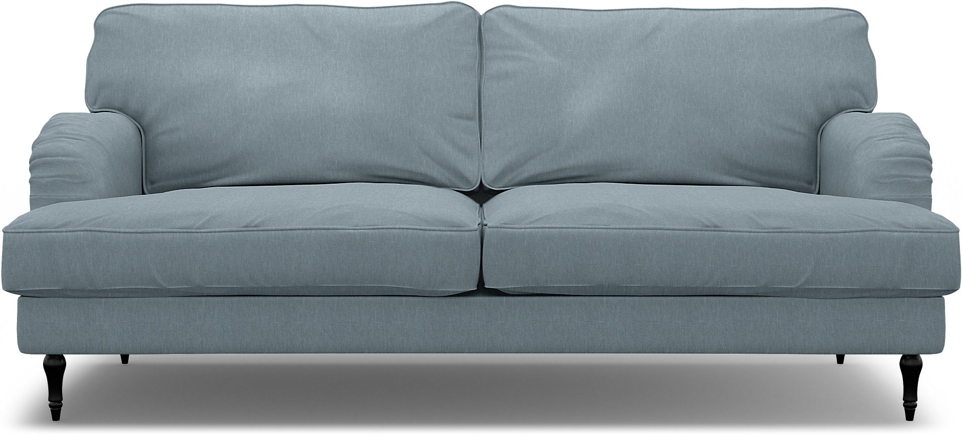 IKEA - Stocksund 3 Seater Sofa Cover, Dusty Blue, Linen - Bemz