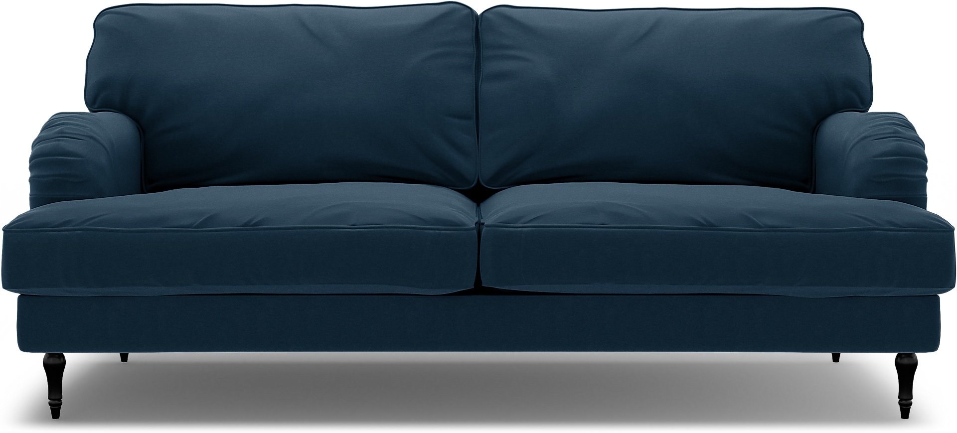 IKEA - Stocksund 3 Seater Sofa Cover, Midnight, Velvet - Bemz