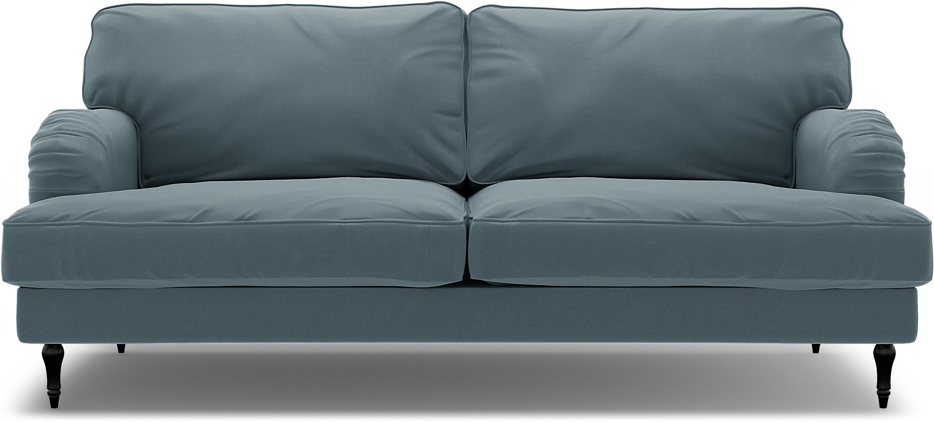 IKEA - Stocksund 3 Seater Sofa Cover, Duck Egg, Velvet - Bemz