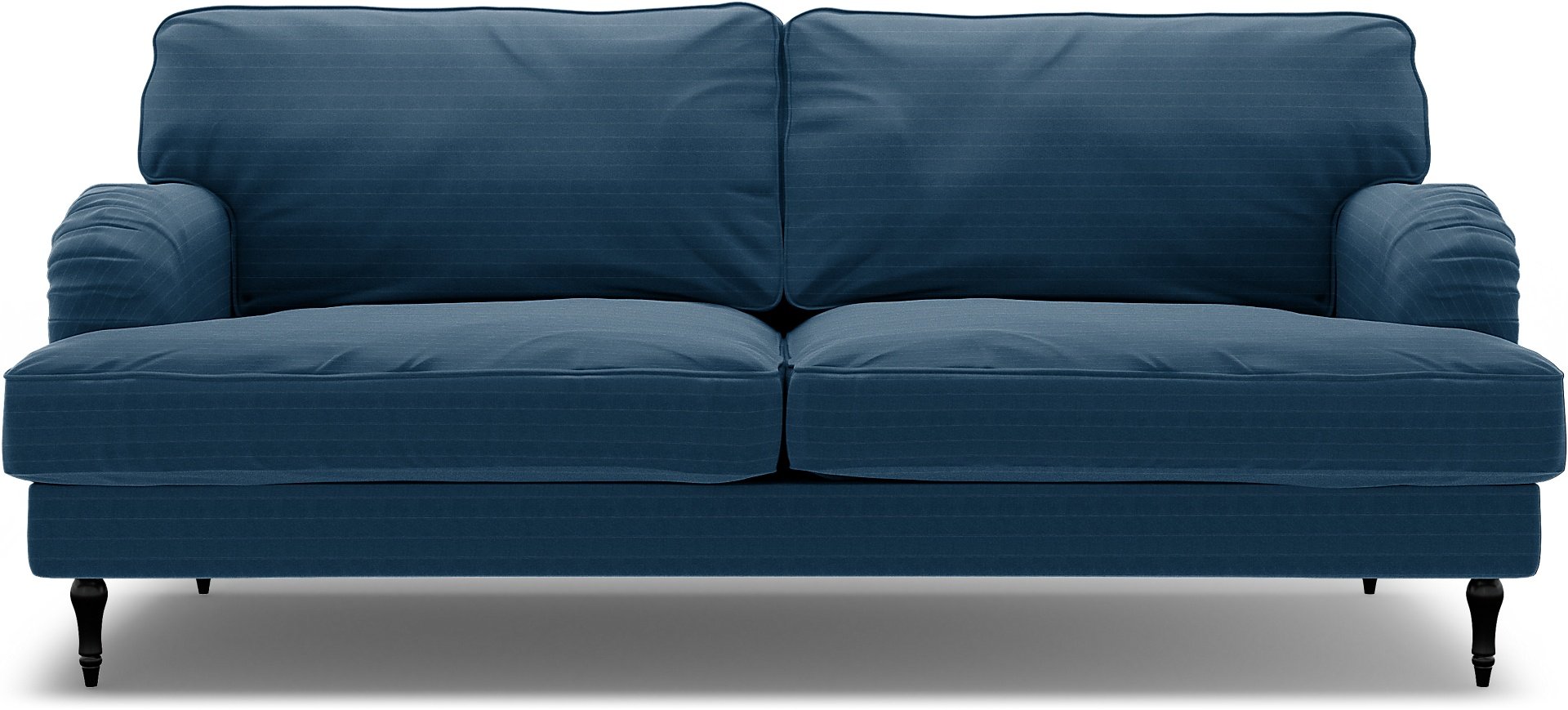 IKEA - Stocksund 3 Seater Sofa Cover, Denim Blue, Velvet - Bemz