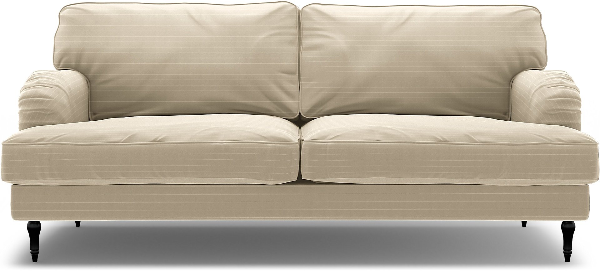IKEA - Stocksund 3 Seater Sofa Cover, Oyster, Velvet - Bemz