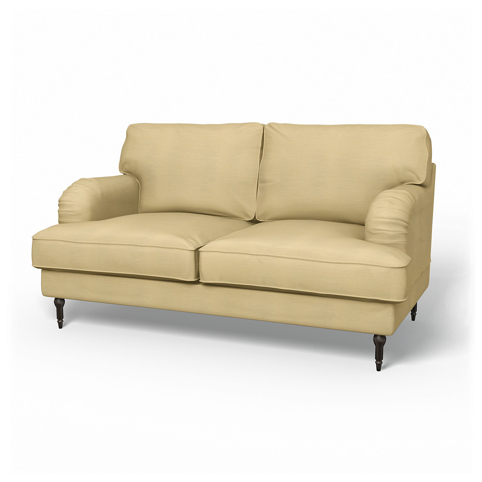 IKEA - Stocksund 2 Seater Sofa Cover, Soft Yellow, Linen - Bemz