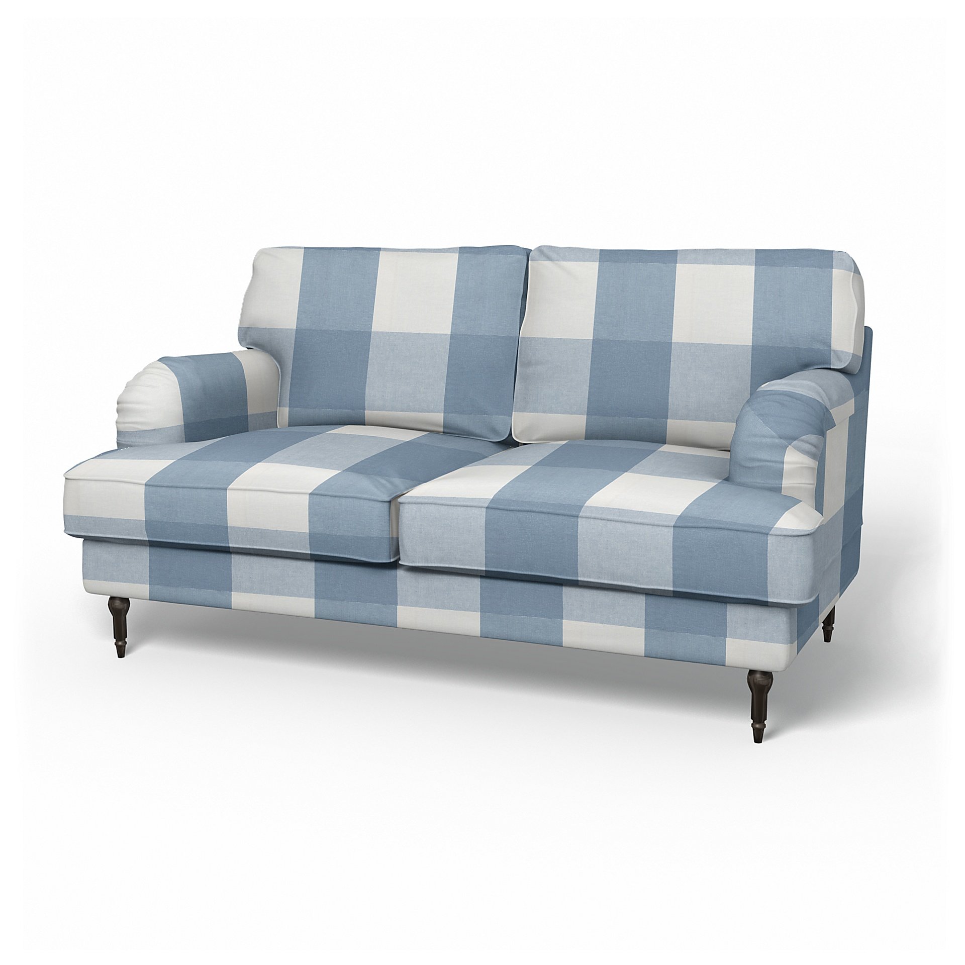 IKEA - Stocksund 2 Seater Sofa Cover, Sky Blue, Linen - Bemz