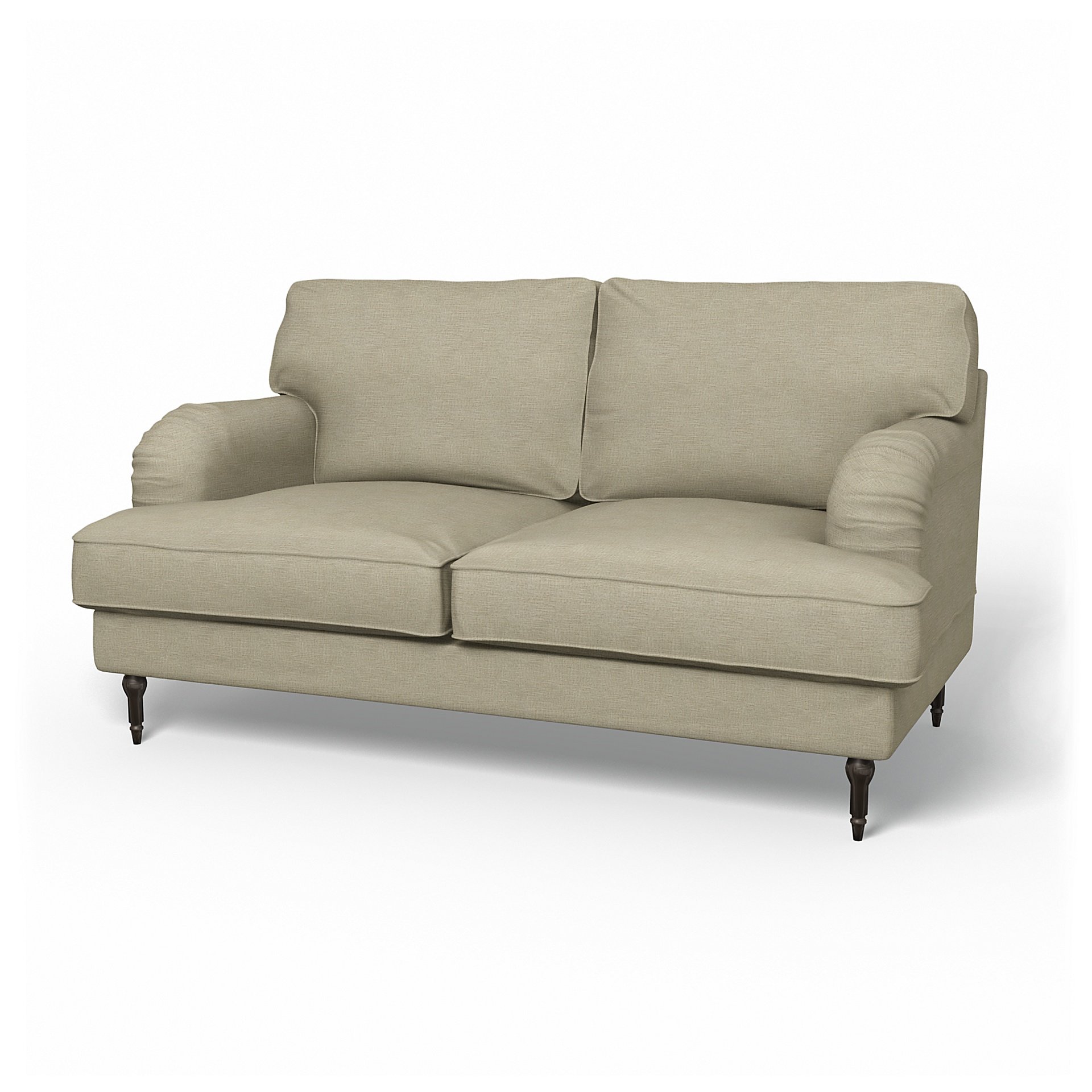 IKEA - Stocksund 2 Seater Sofa Cover, Soft White, Boucle & Texture - Bemz