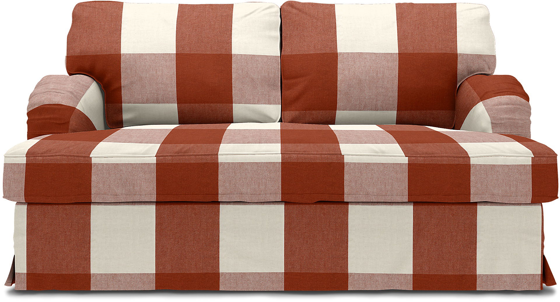 IKEA - Stocksund 2 Seater Sofa Cover, Terracotta, Linen - Bemz