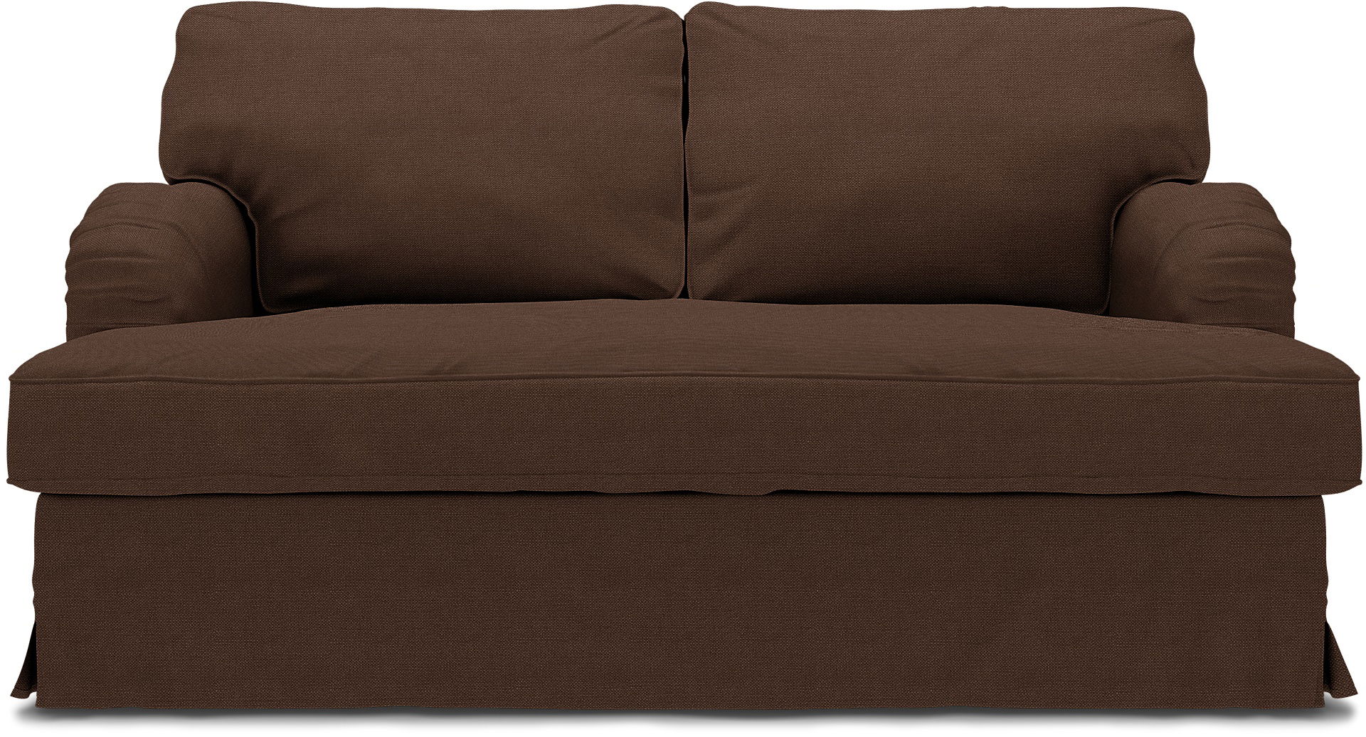 IKEA - Stocksund 2 Seater Sofa Cover, Chocolate, Linen - Bemz