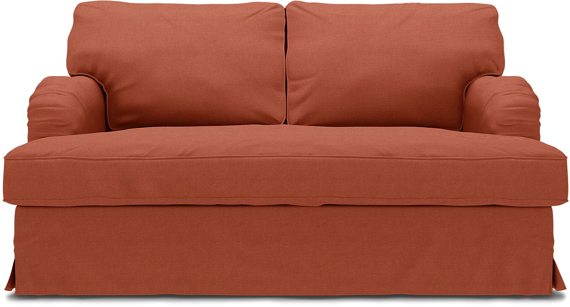 IKEA - Stocksund 2 Seater Sofa Cover, Burnt Orange, Linen - Bemz