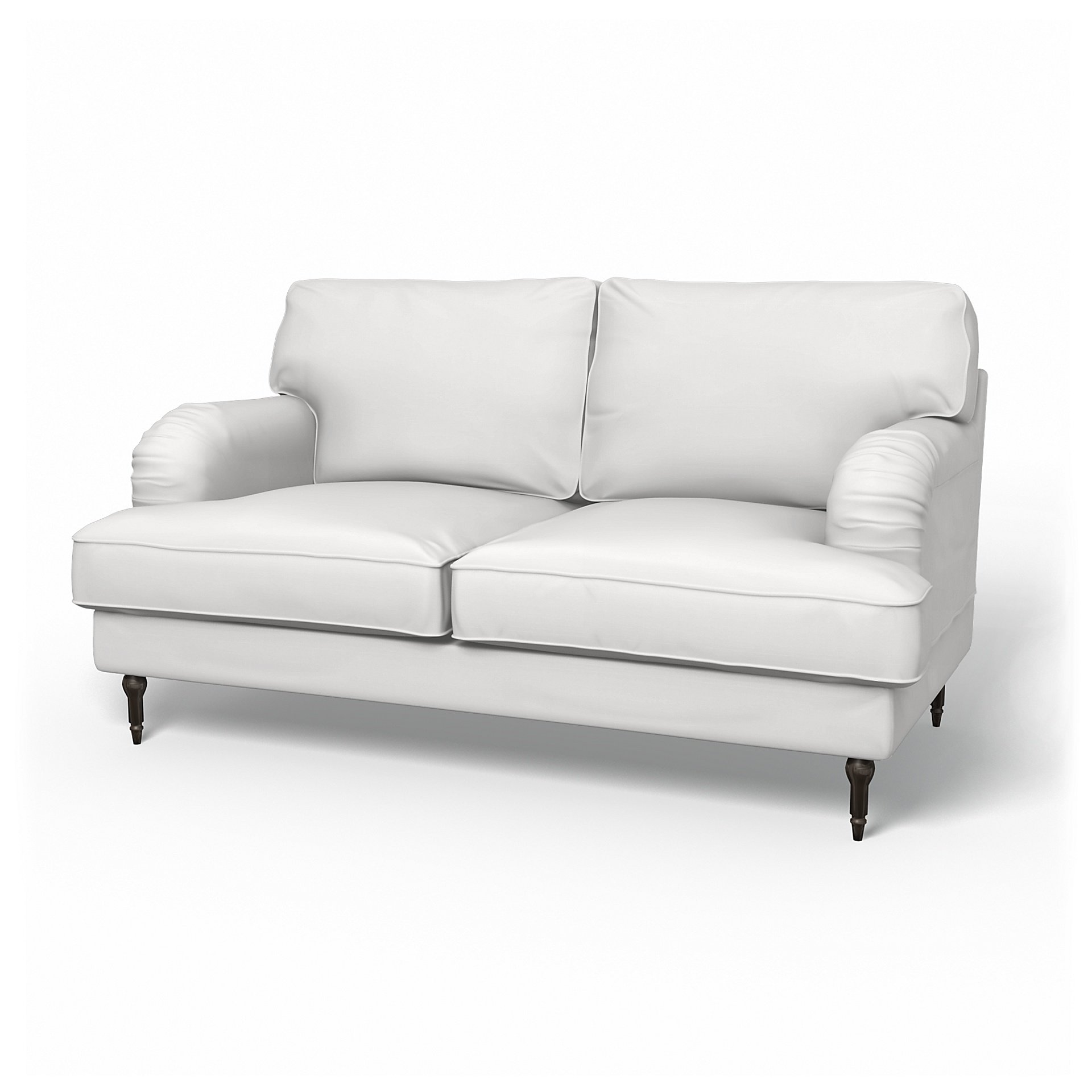 IKEA - Stocksund 2 Seater Sofa Cover, Absolute White, Cotton - Bemz