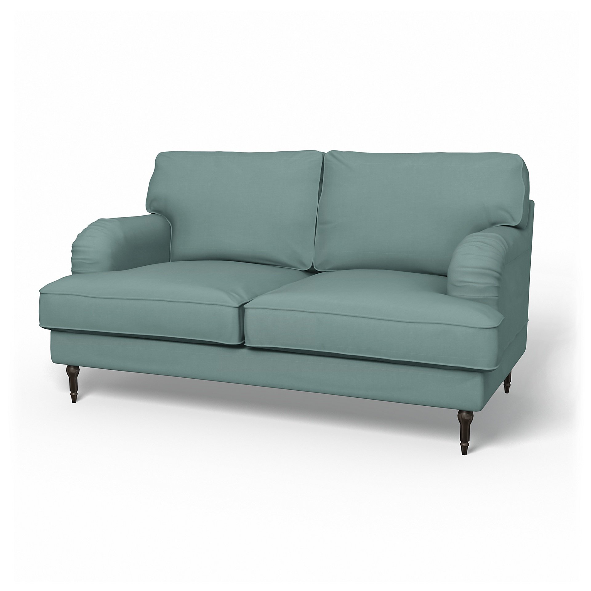 IKEA - Stocksund 2 Seater Sofa Cover, Mineral Blue, Cotton - Bemz