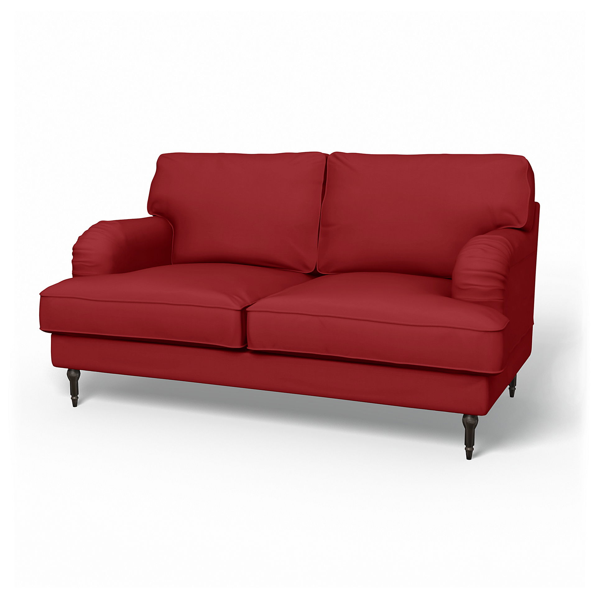 IKEA - Stocksund 2 Seater Sofa Cover, Scarlet Red, Cotton - Bemz