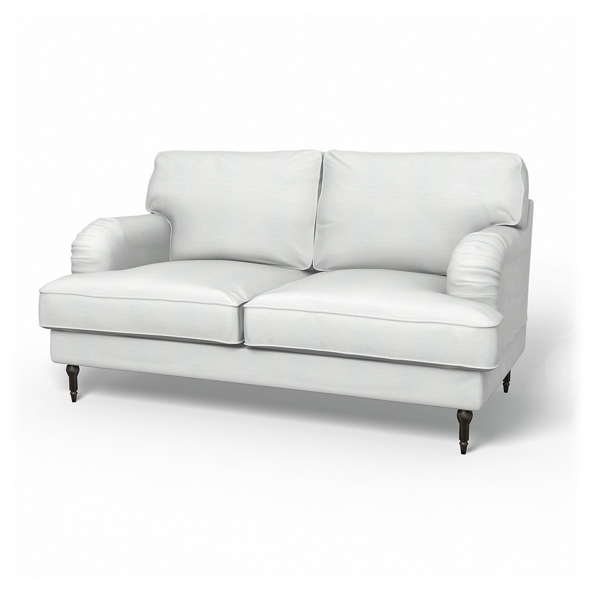 IKEA - Stocksund 2 Seater Sofa Cover, White, Linen - Bemz