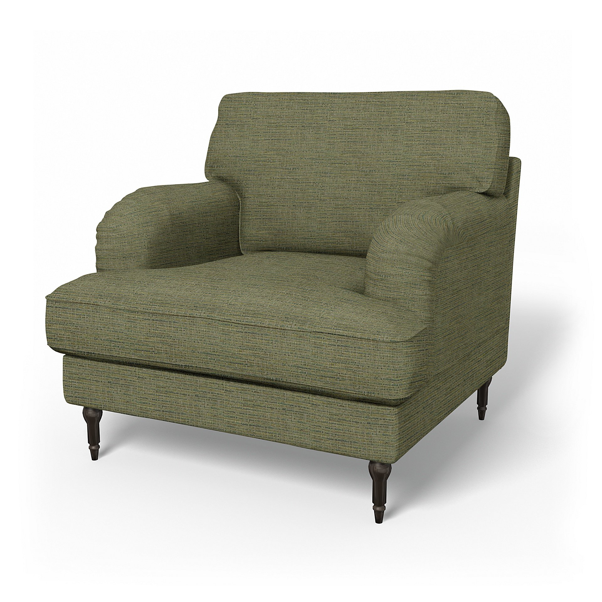 IKEA - Stocksund Armchair Cover, Meadow Green, Boucle & Texture - Bemz