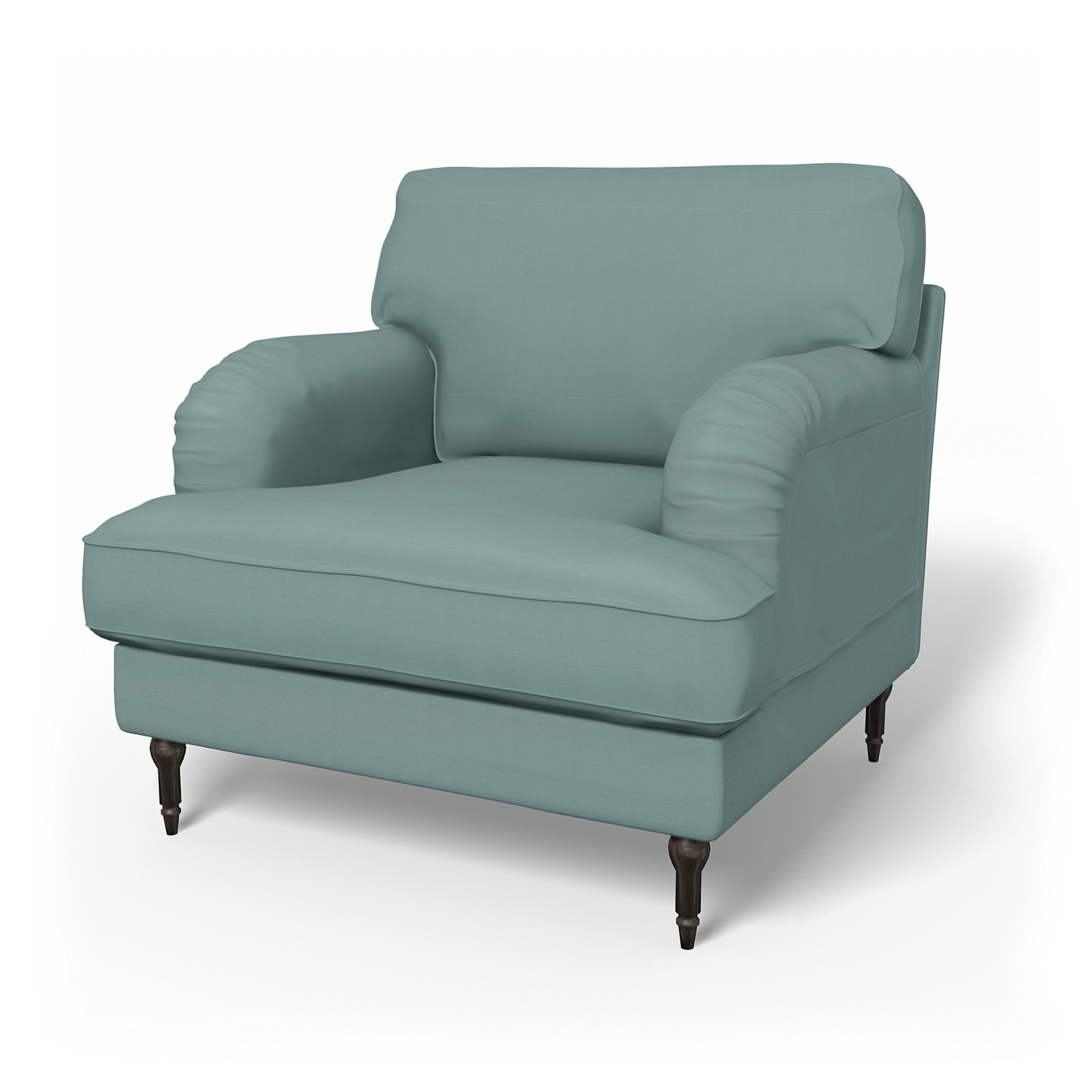IKEA - Stocksund Armchair Cover, Mineral Blue, Cotton - Bemz