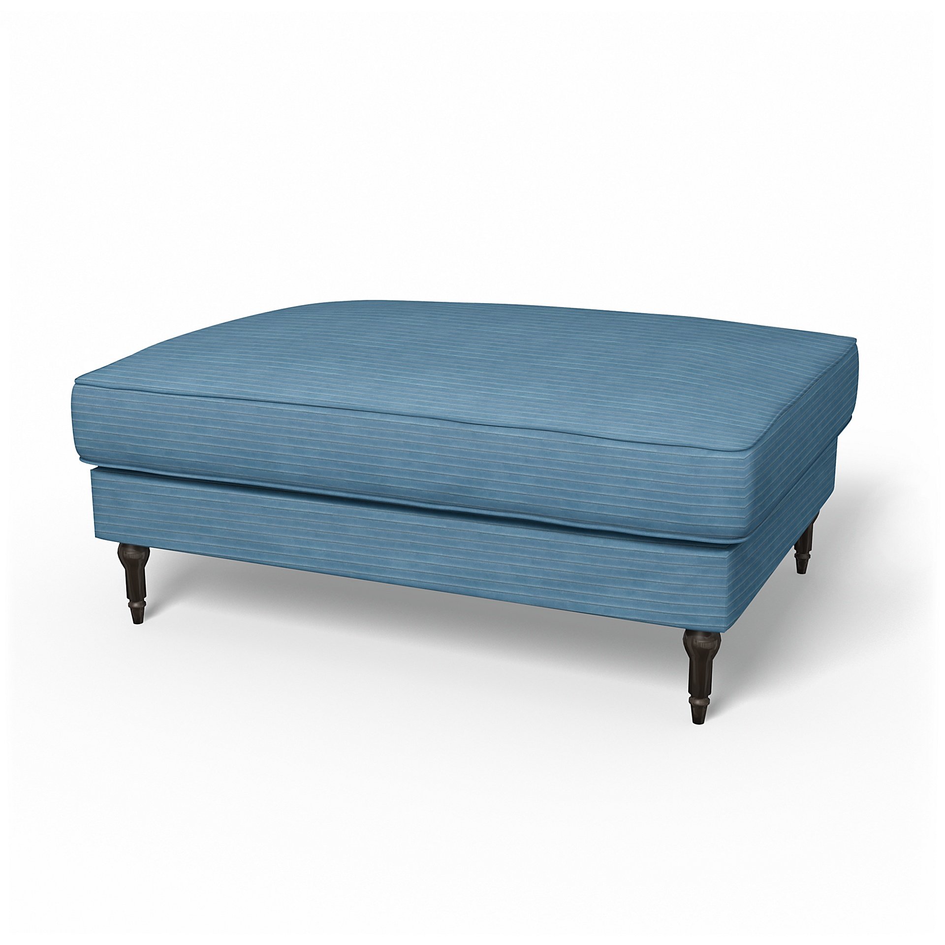 IKEA - Stocksund Footstool Cover, Sky Blue, Corduroy - Bemz