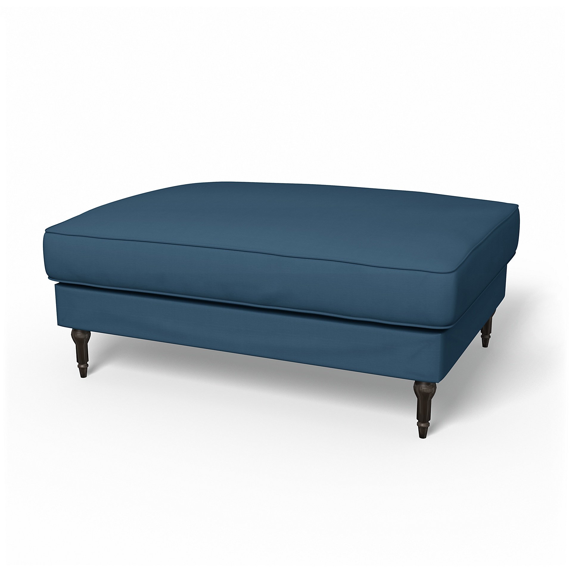 IKEA - Stocksund Footstool Cover, Real Teal, Cotton - Bemz