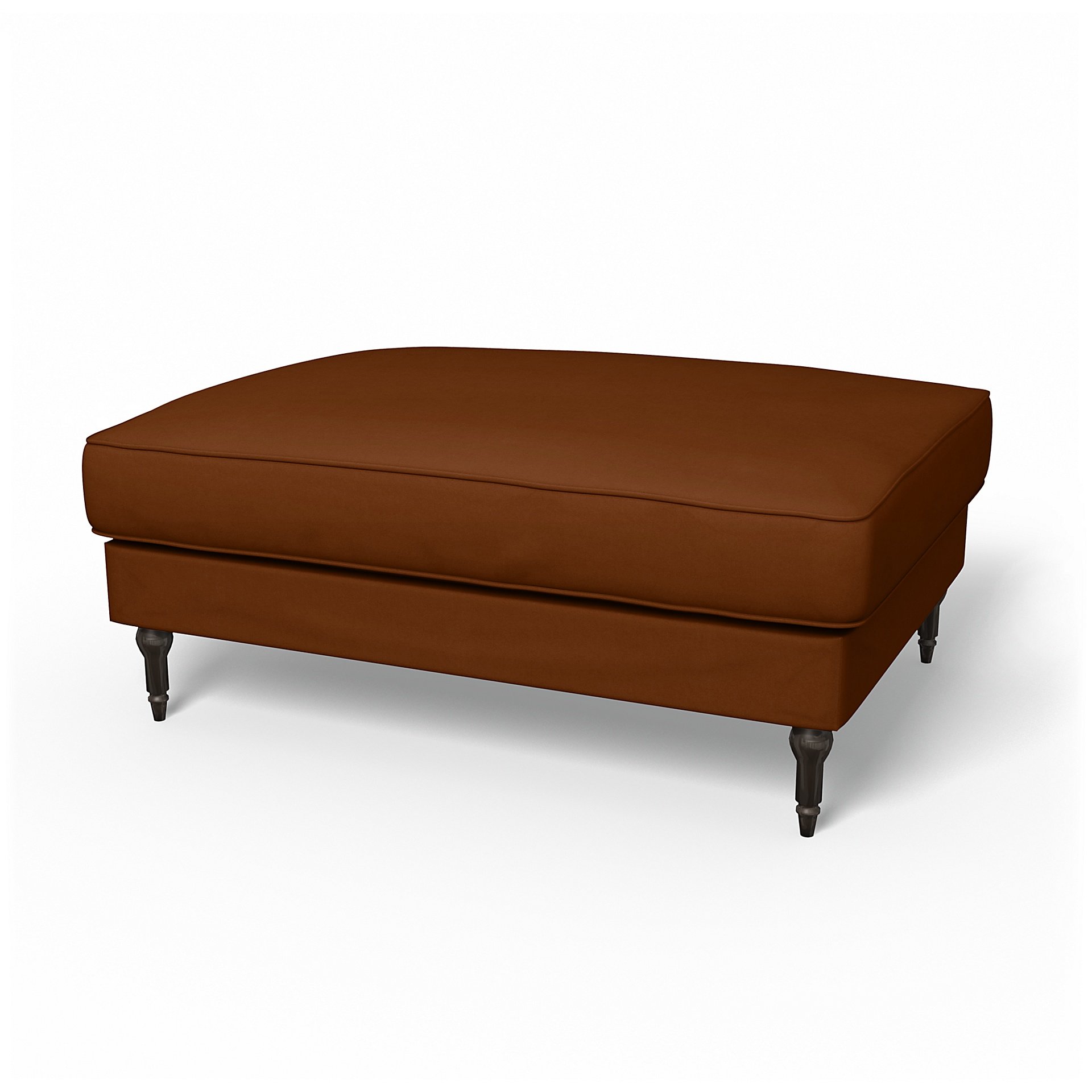 IKEA - Stocksund Footstool Cover, Cinnamon, Velvet - Bemz