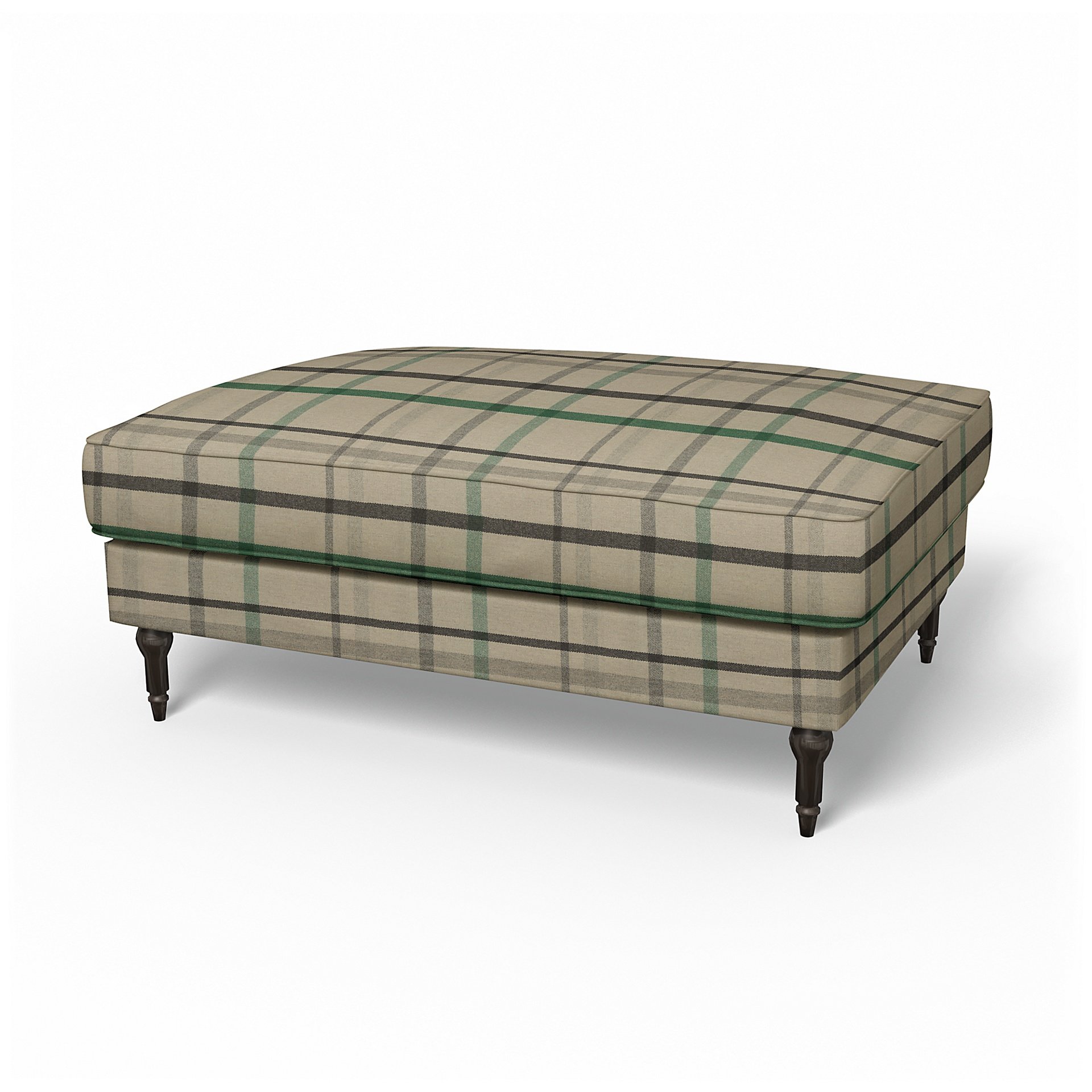 IKEA - Stocksund Footstool Cover, Forest Glade, Wool - Bemz