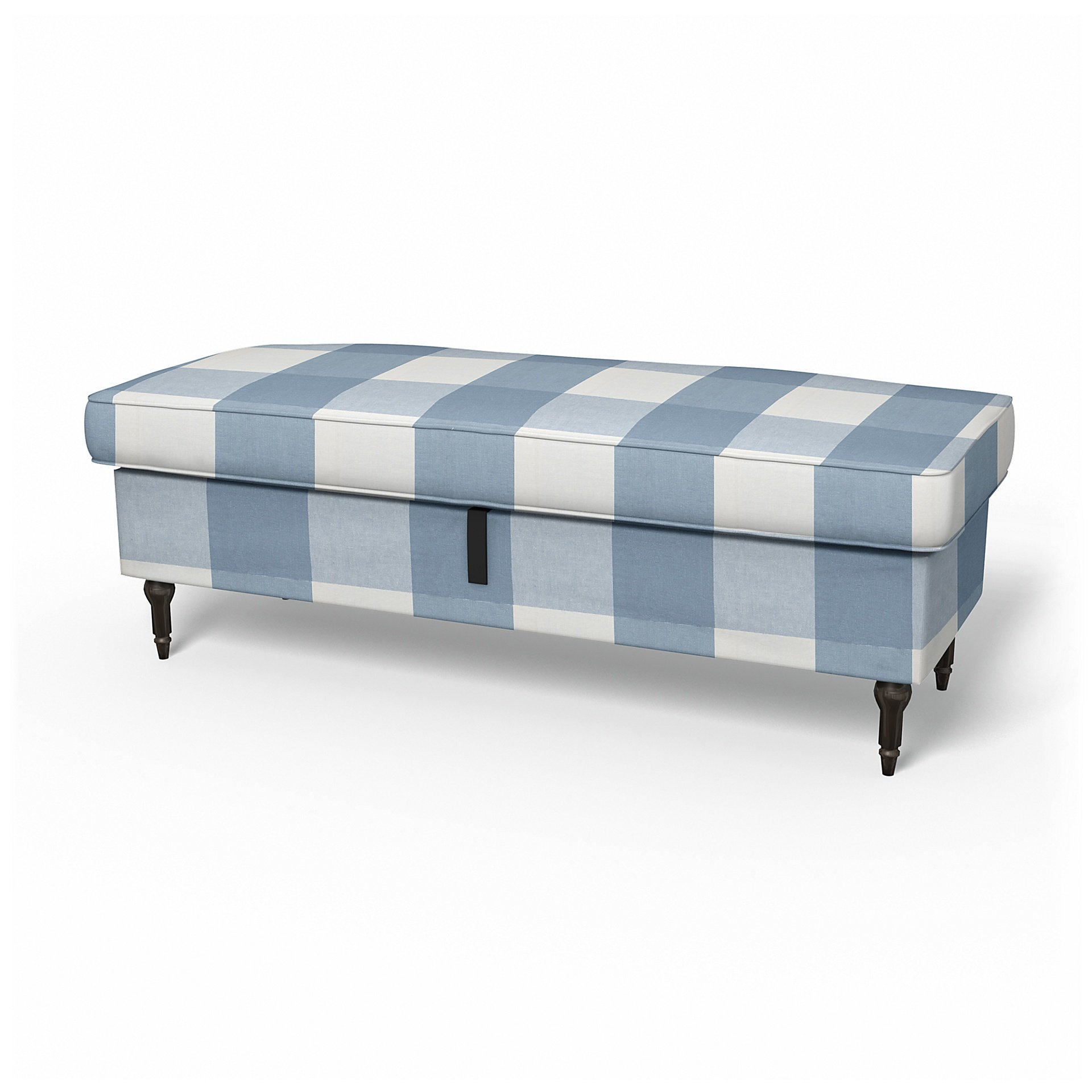 IKEA - Stocksund Bench Cover, Sky Blue, Linen - Bemz
