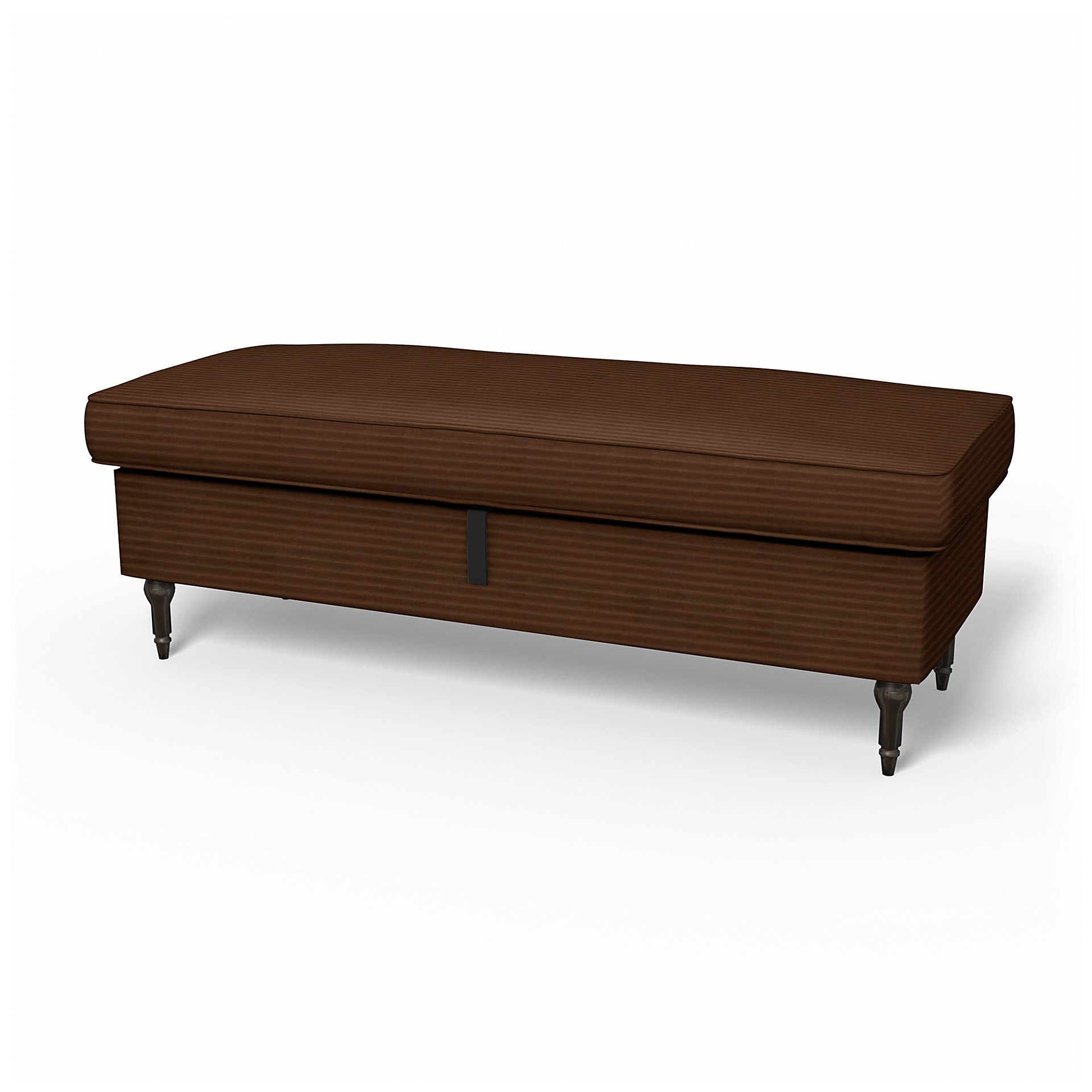 IKEA - Stocksund Bench Cover, Chocolate Brown, Corduroy - Bemz