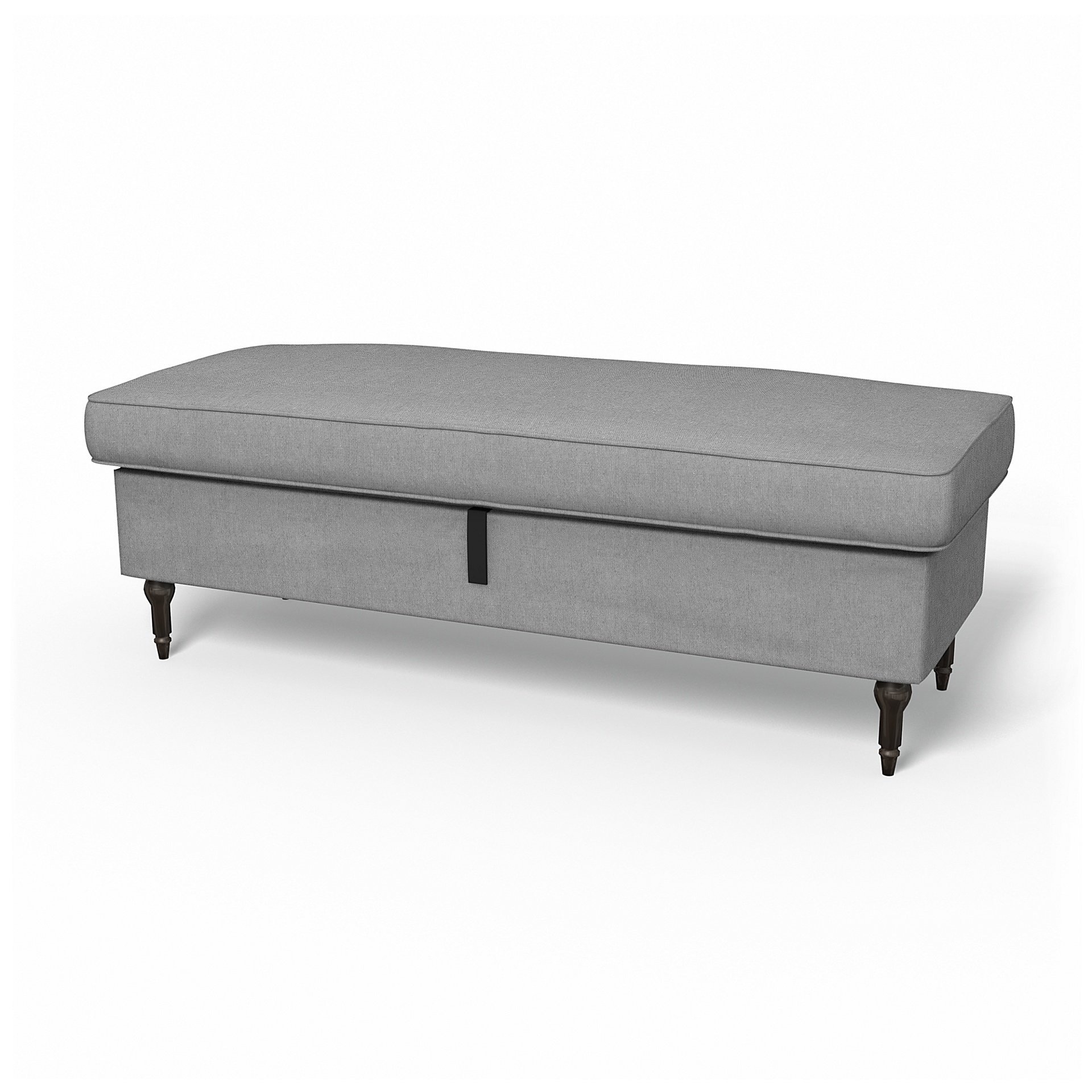 IKEA - Stocksund Bench Cover, Graphite, Linen - Bemz