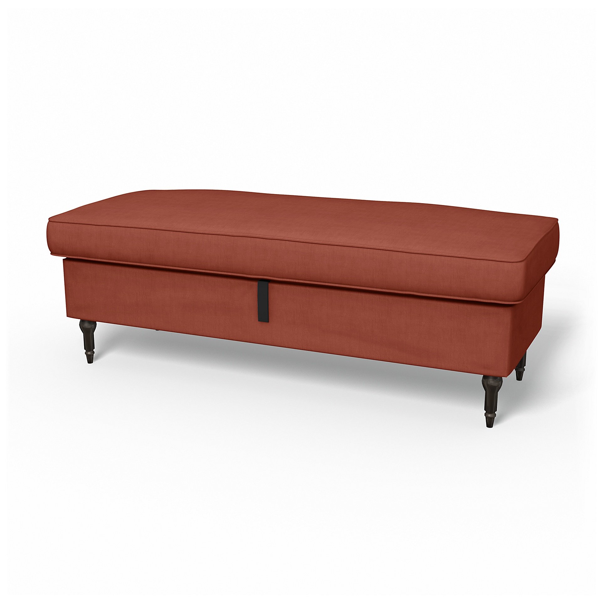 IKEA - Stocksund Bench Cover, Terracotta, Linen - Bemz