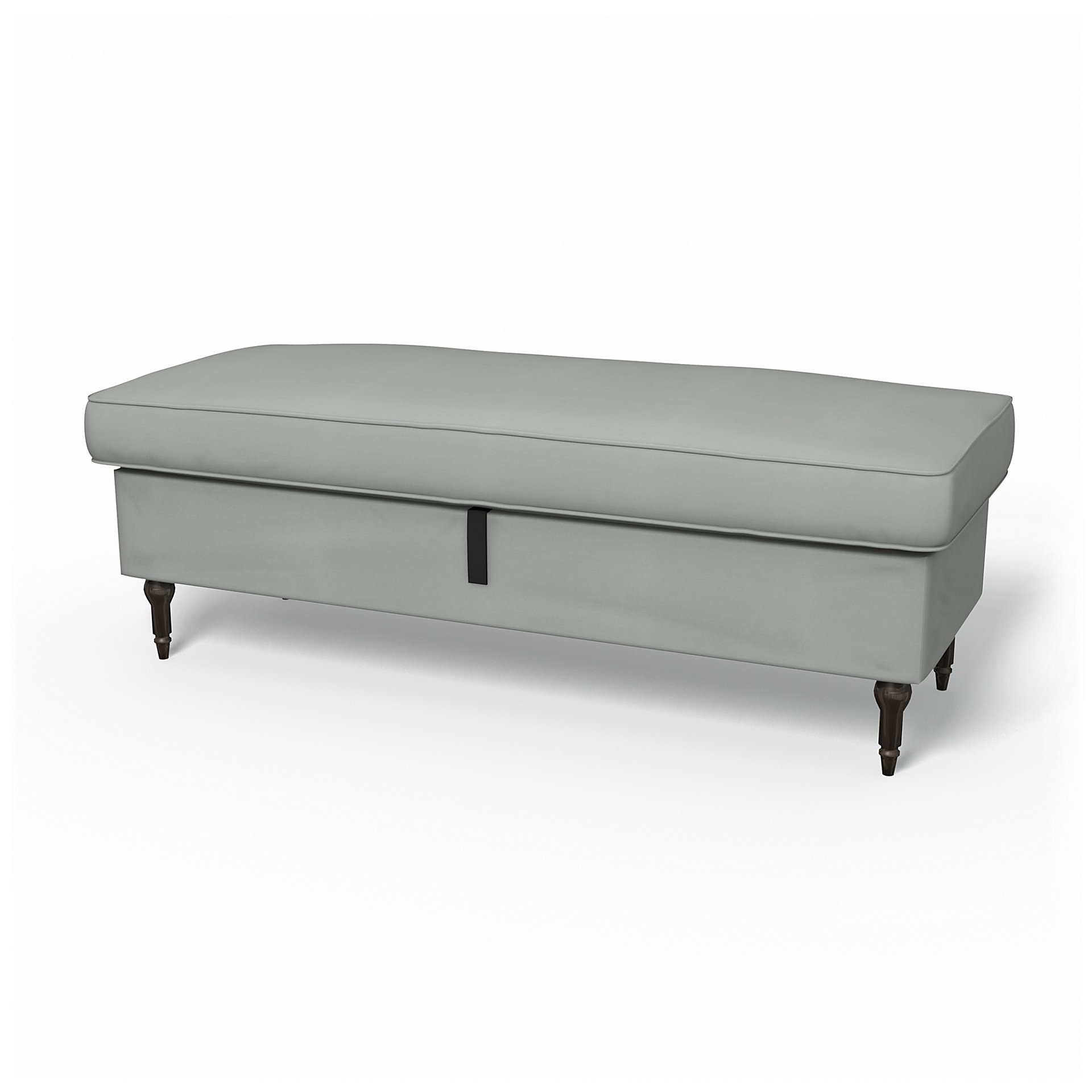IKEA - Stocksund Bench Cover, Silver Grey, Cotton - Bemz