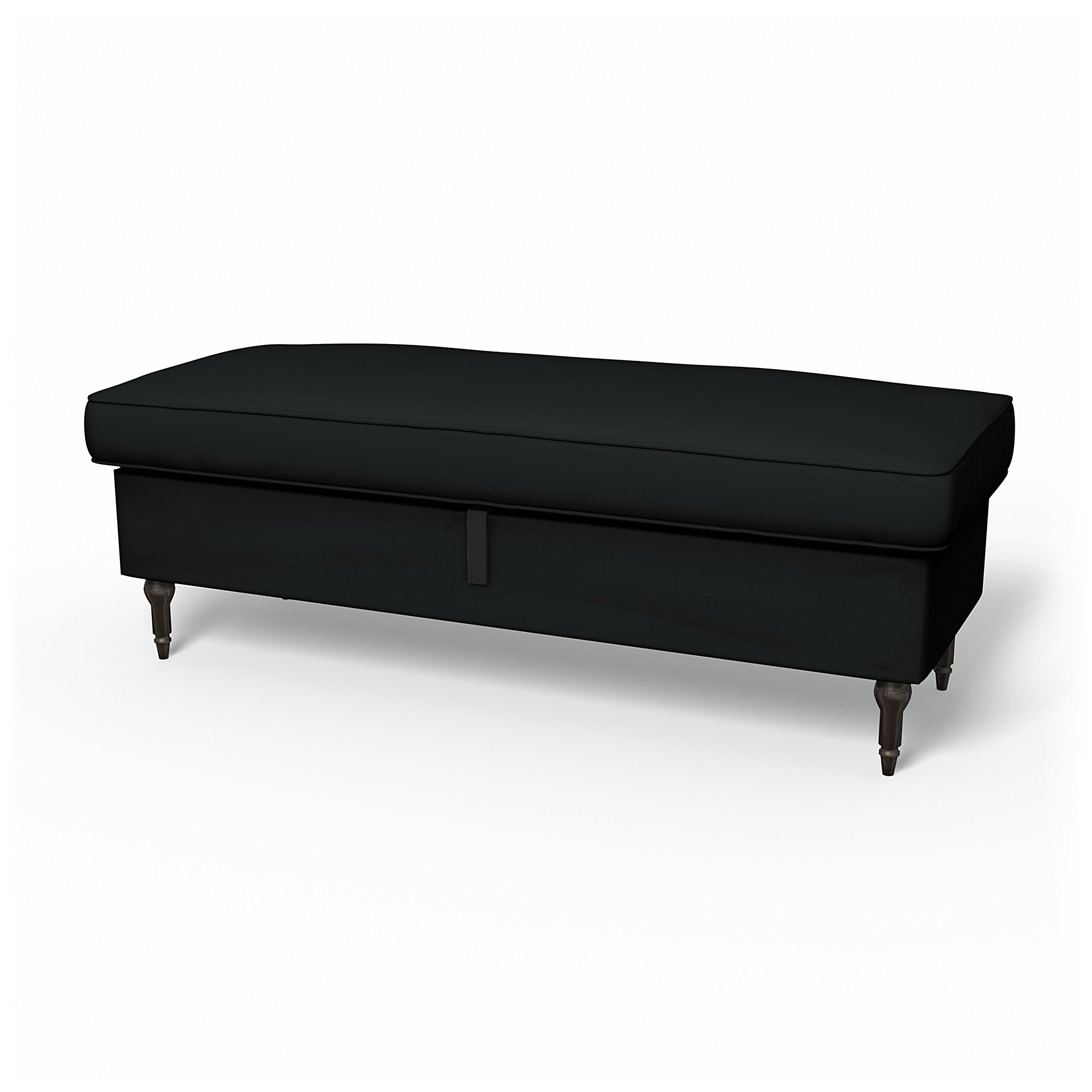 IKEA - Stocksund Bench Cover, Jet Black, Cotton - Bemz