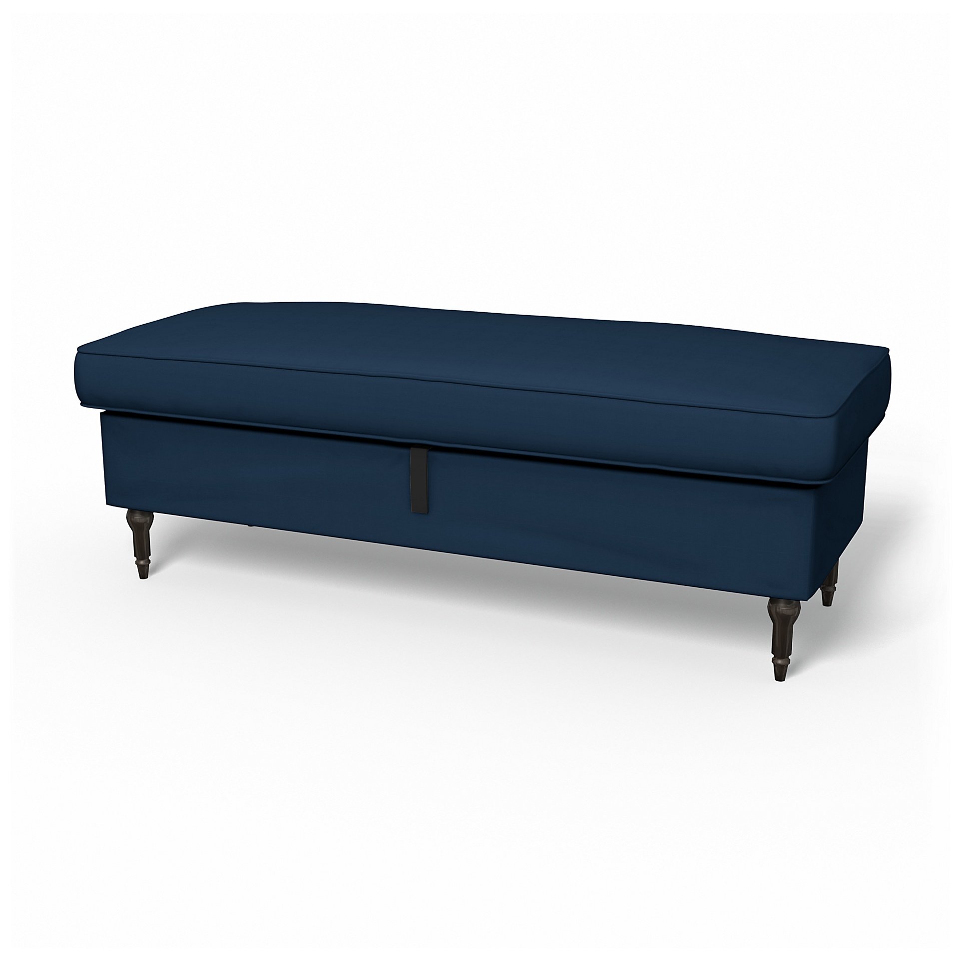 IKEA - Stocksund Bench Cover, Deep Navy Blue, Cotton - Bemz