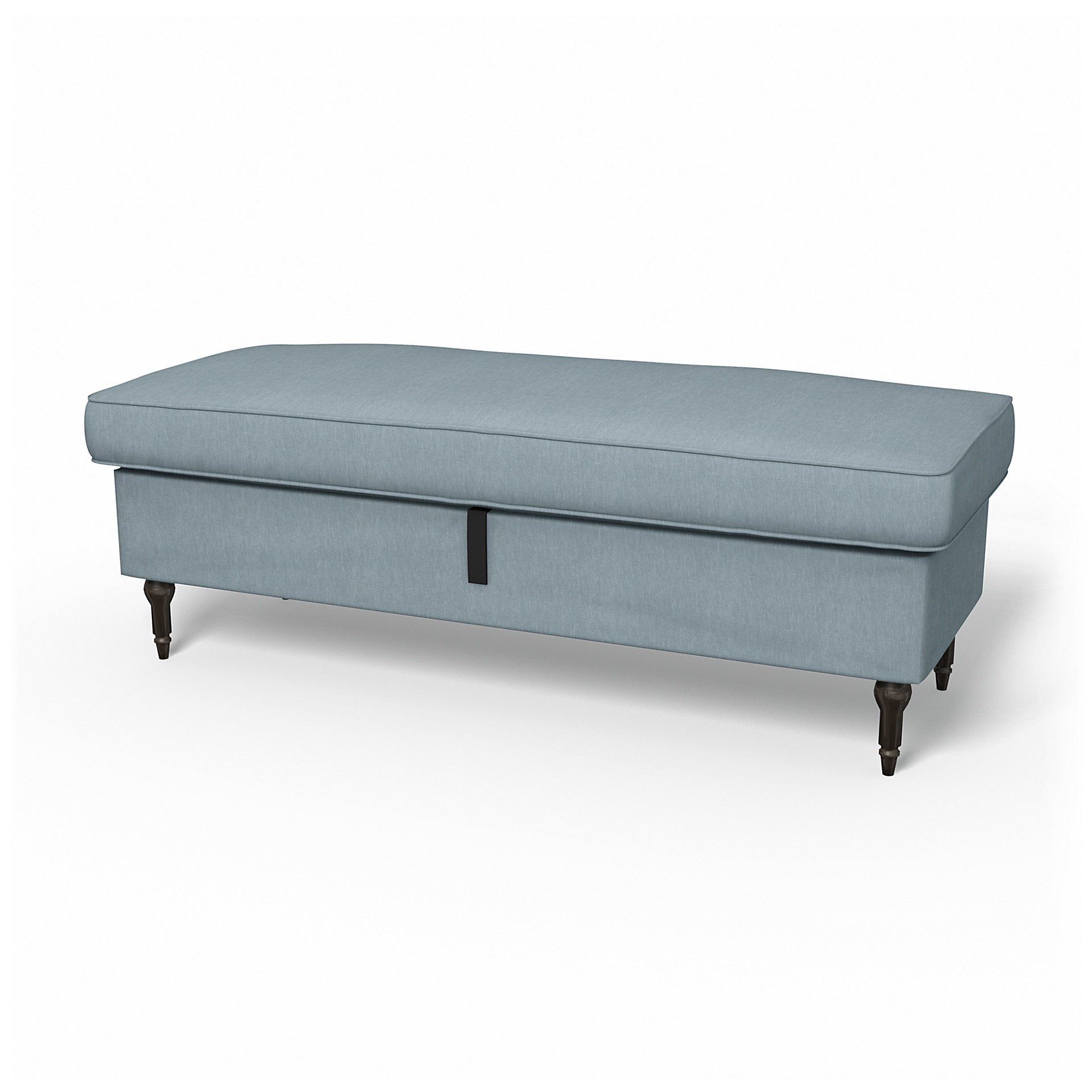 IKEA - Stocksund Bench Cover, Dusty Blue, Linen - Bemz