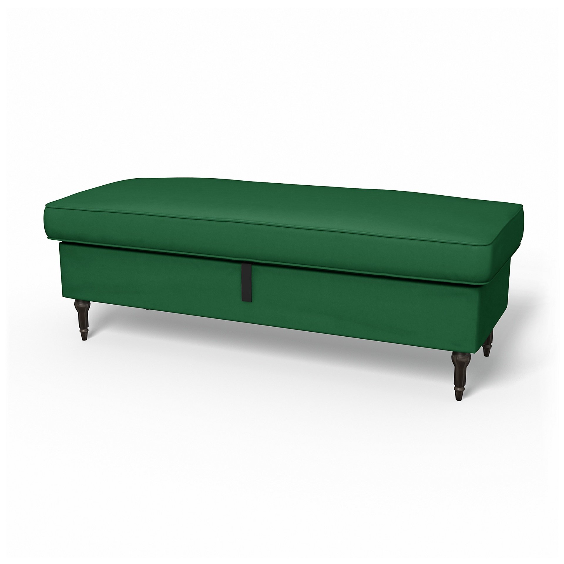 IKEA - Stocksund Bench Cover, Abundant Green, Velvet - Bemz