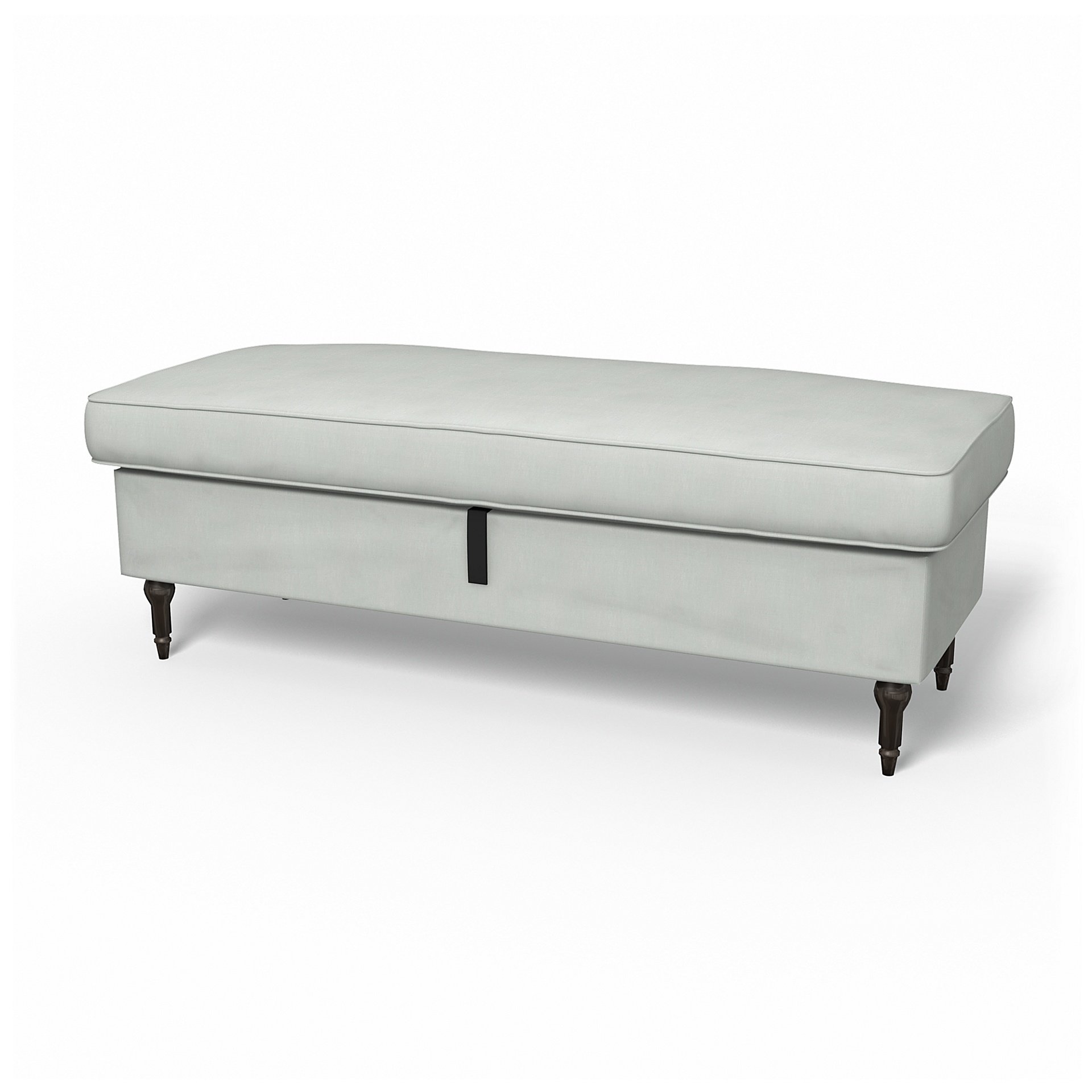 IKEA - Stocksund Bench Cover, Silver Grey, Linen - Bemz