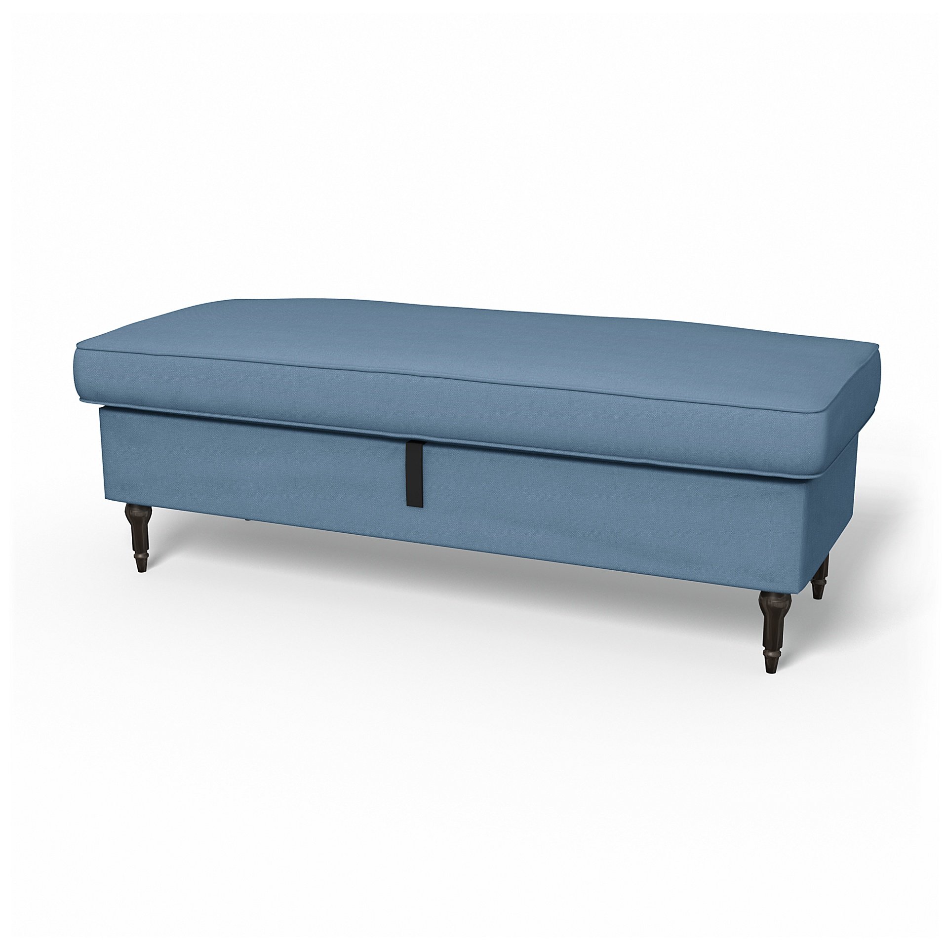 IKEA - Stocksund Bench Cover, Vintage Blue, Linen - Bemz