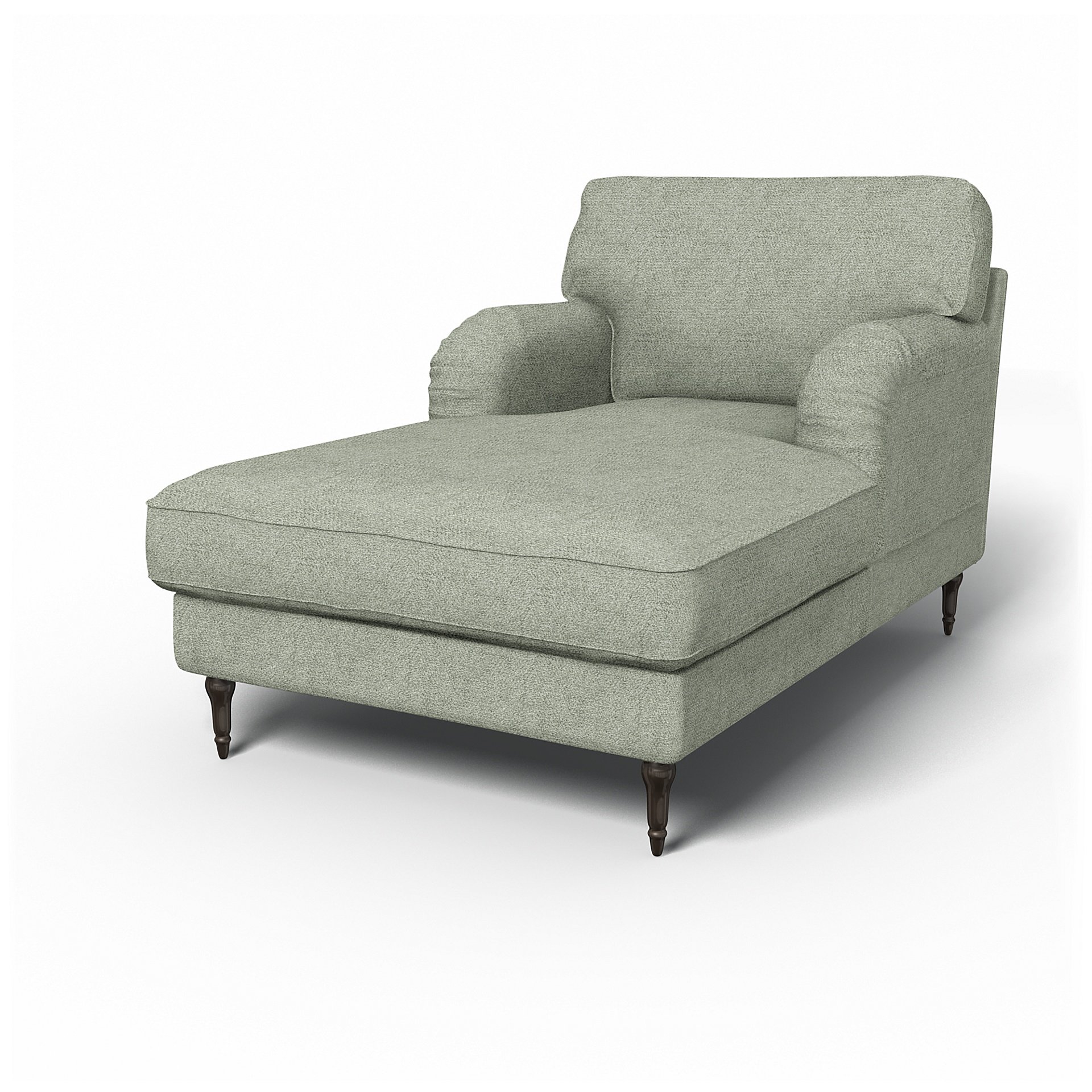 IKEA - Stocksund Chaise Longue Cover, Pistachio, Boucle & Texture - Bemz