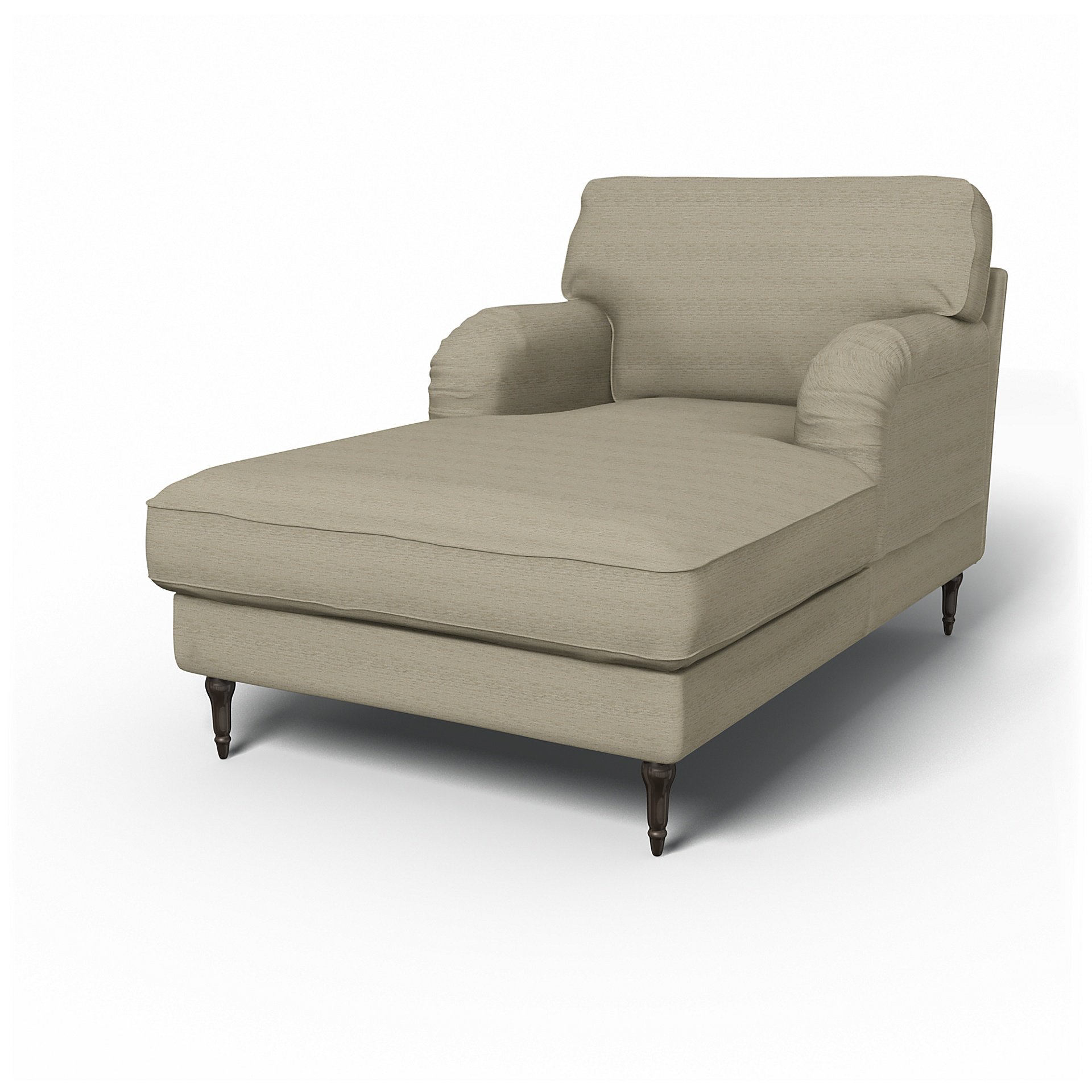 IKEA - Stocksund Chaise Longue Cover, Light Sand, Boucle & Texture - Bemz