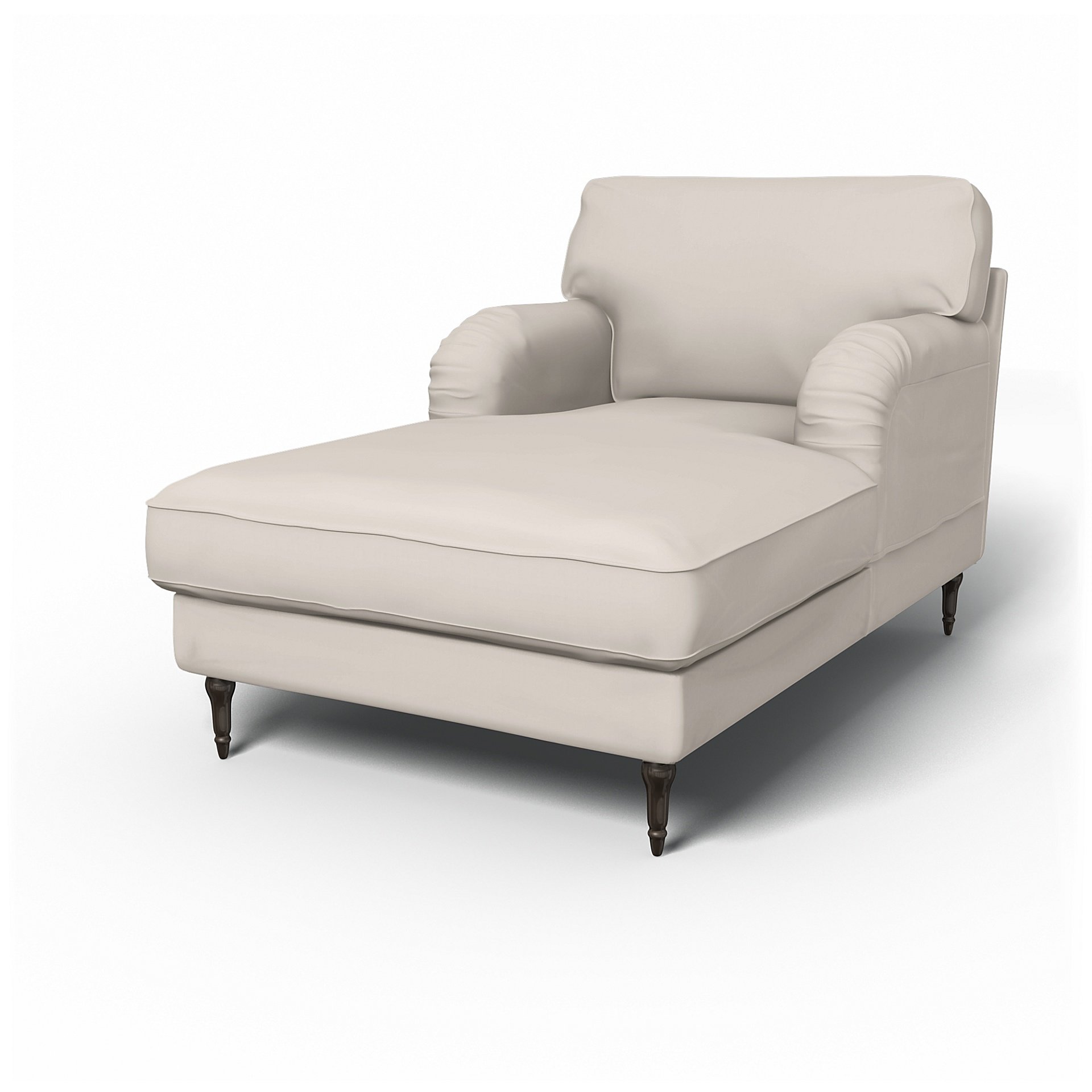 IKEA - Stocksund Chaise Longue Cover, Soft White, Cotton - Bemz