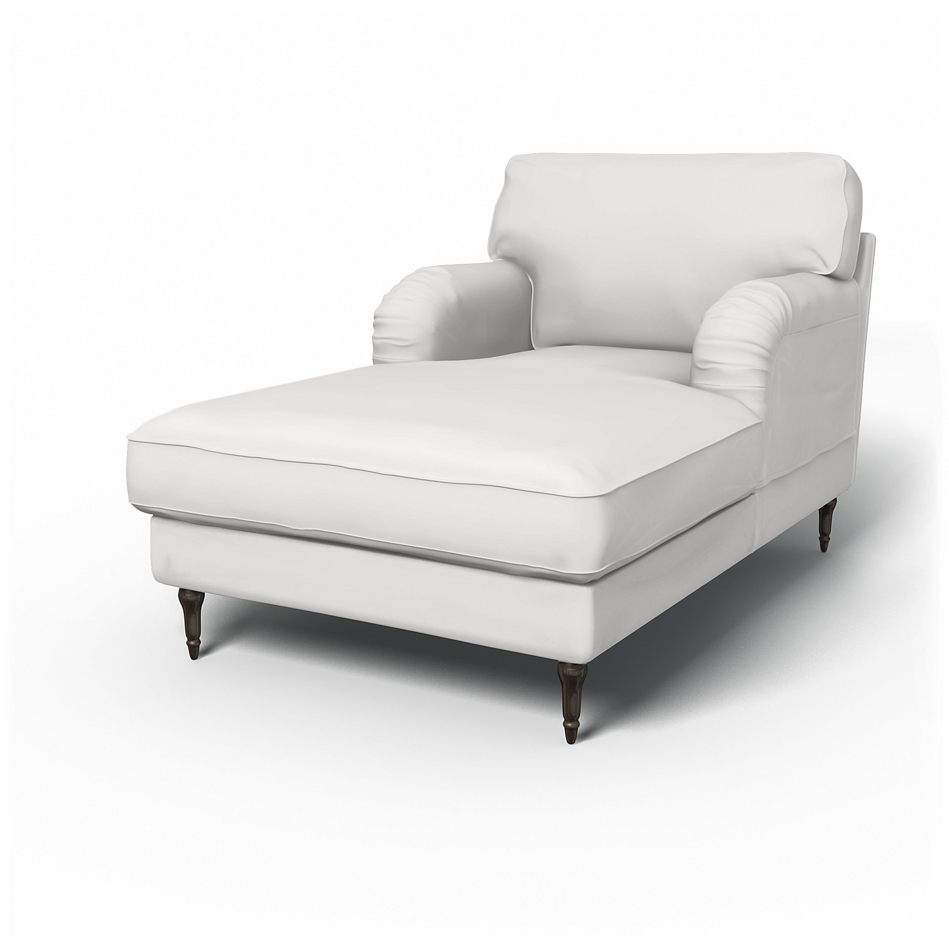 IKEA - Stocksund Chaise Longue Cover, Absolute White, Cotton - Bemz