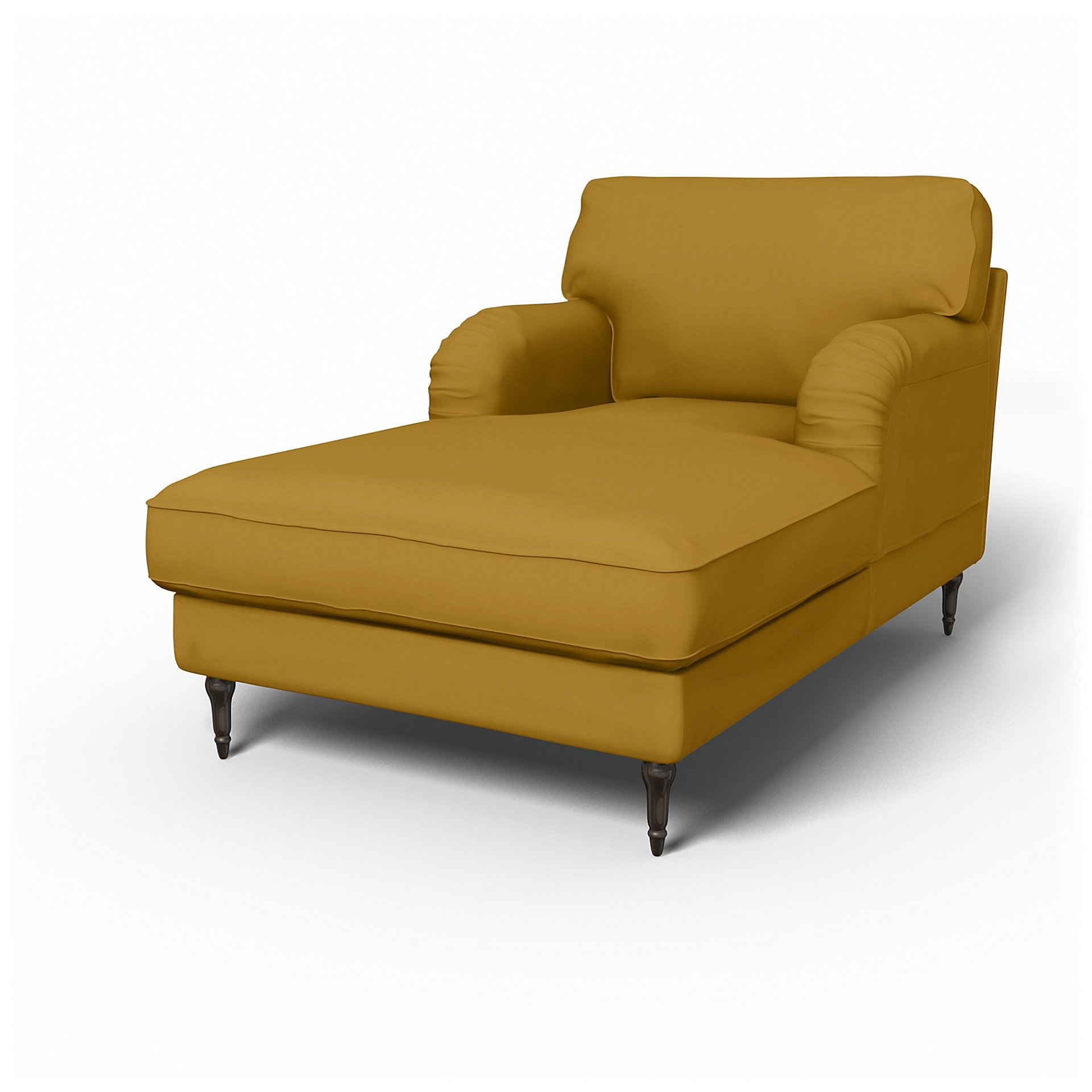 IKEA - Stocksund Chaise Longue Cover, Honey Mustard, Cotton - Bemz