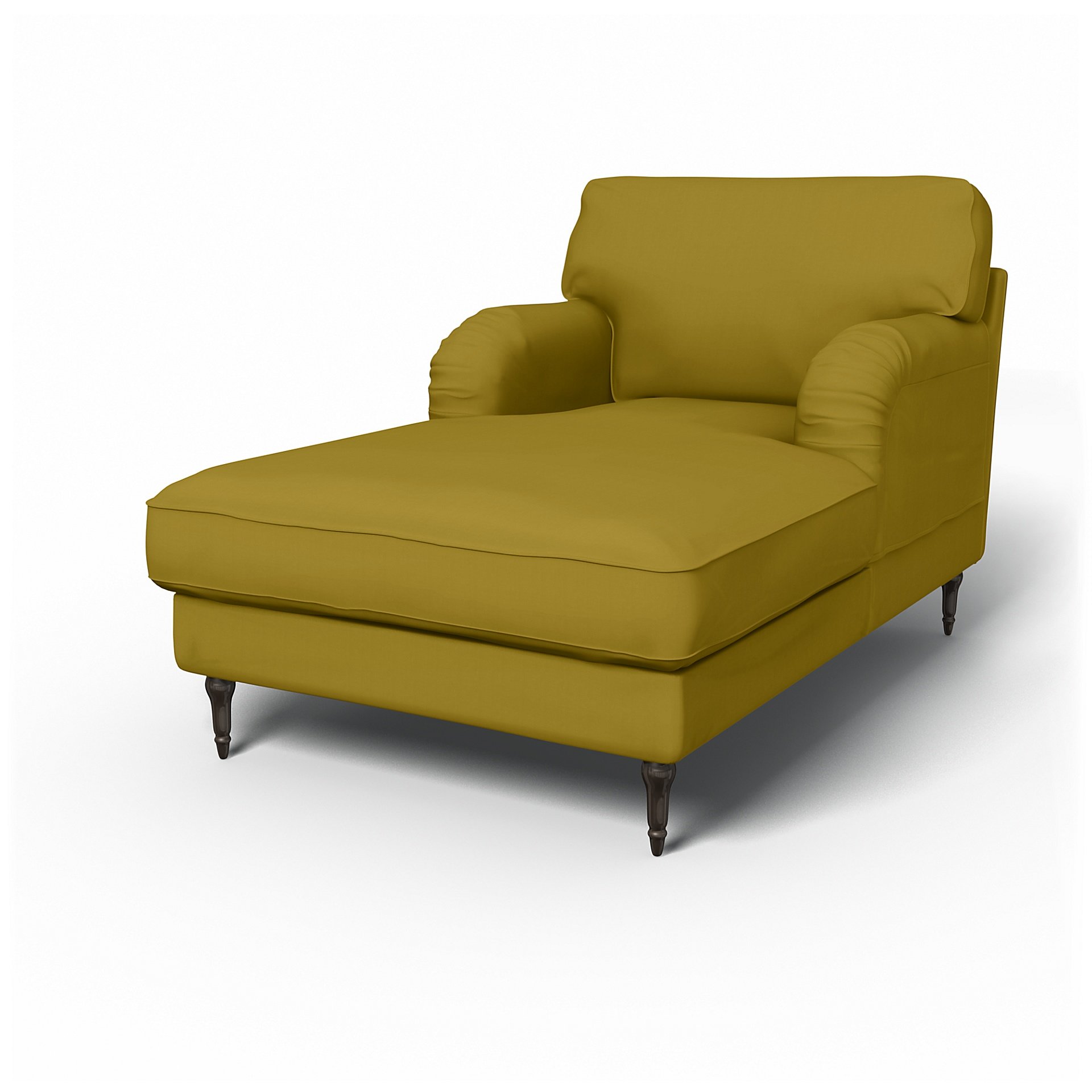 IKEA - Stocksund Chaise Longue Cover, Olive Oil, Cotton - Bemz